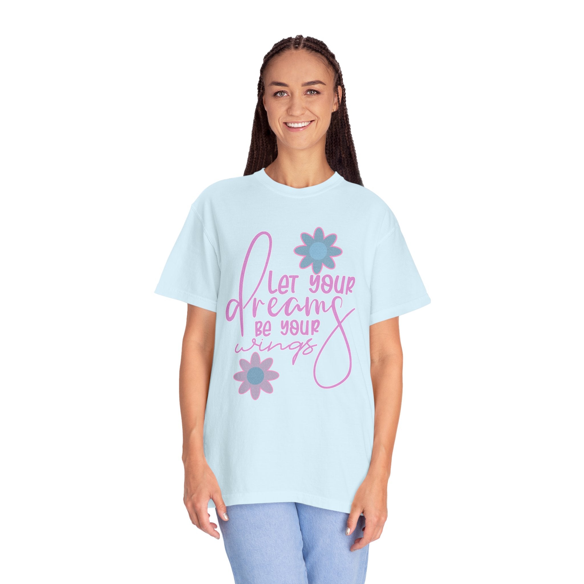 Textured Let Your Dreams Be Your Wings T-Shirt