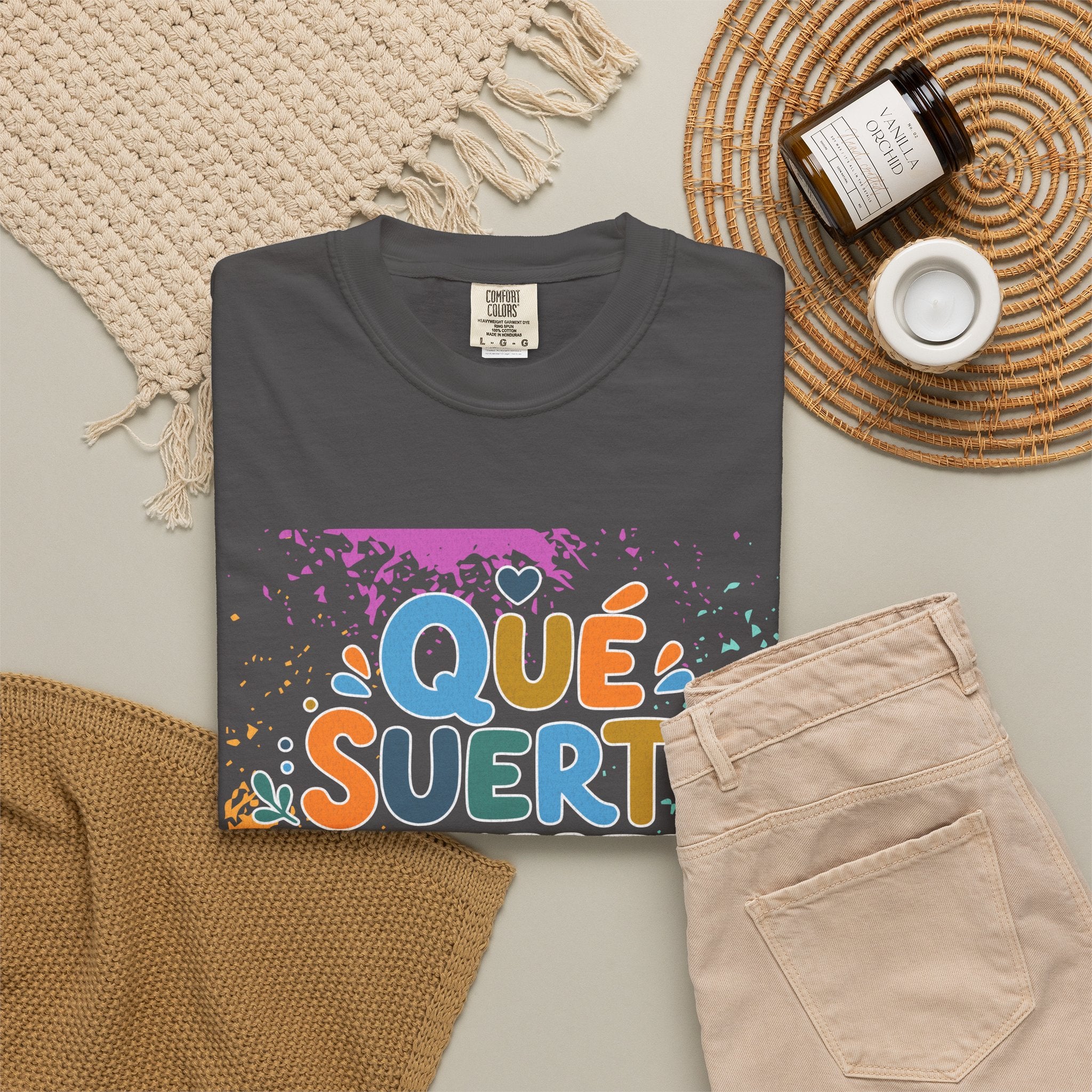 Qué Suerte Tenerte, Papá — Father's Day Textured T-Shirt