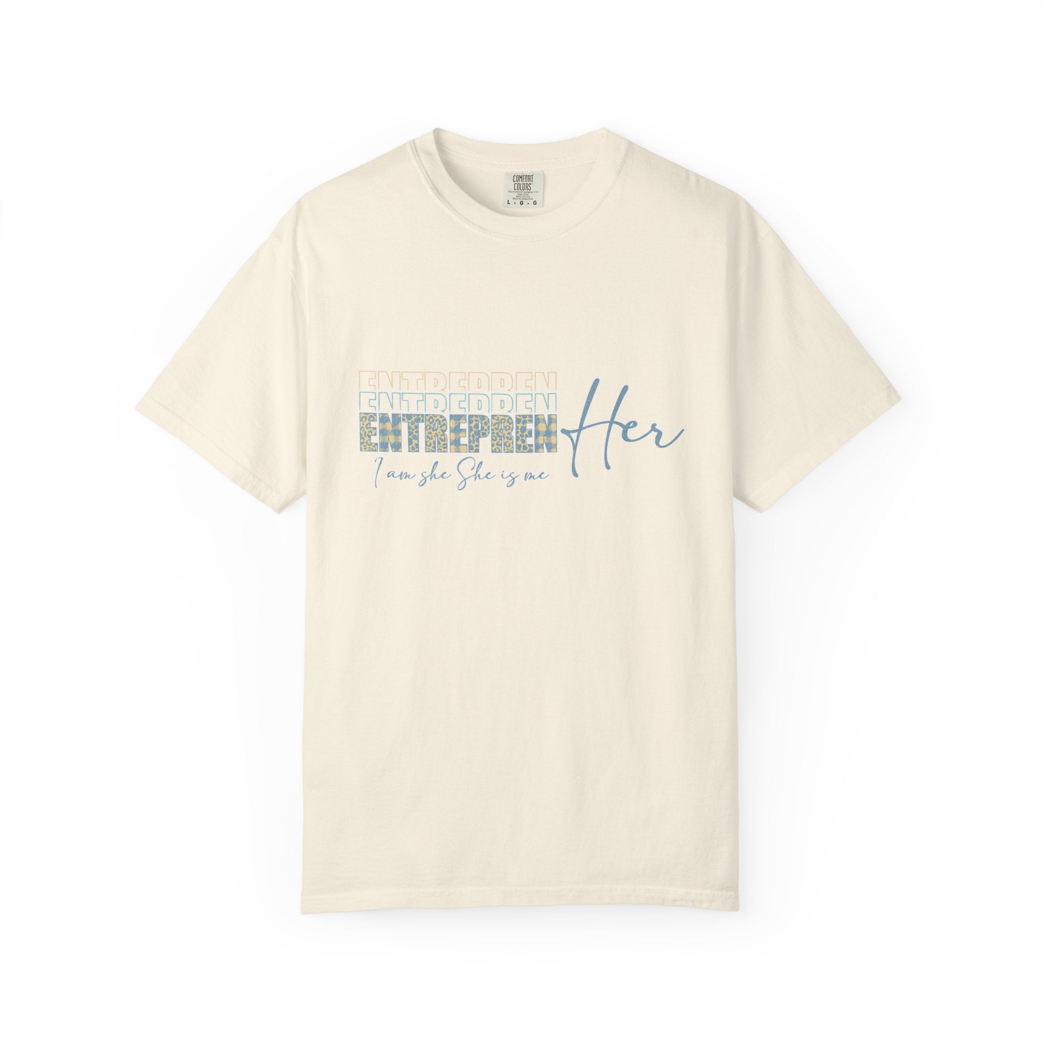 EntreprenHer Leopard Print Script Tee — "I run this, She runs you" Inspirational Graphic Tee