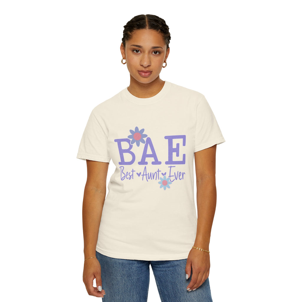 BAE Best Aunt Purple Textured Tee