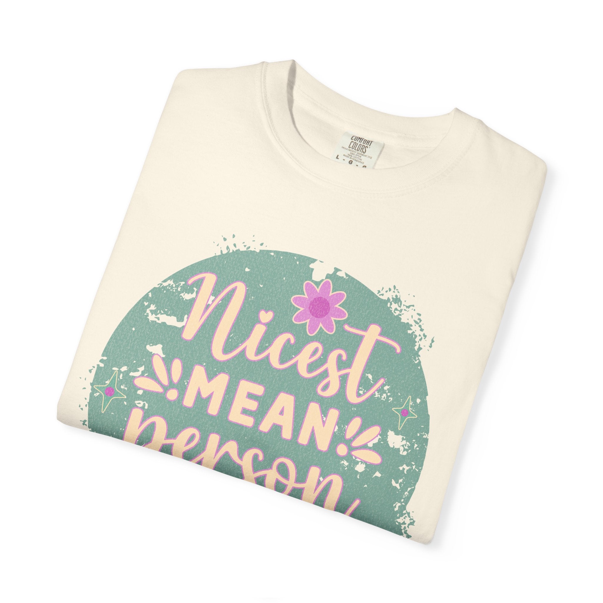 Textured Nicest Mean Person Ever T-Shirt