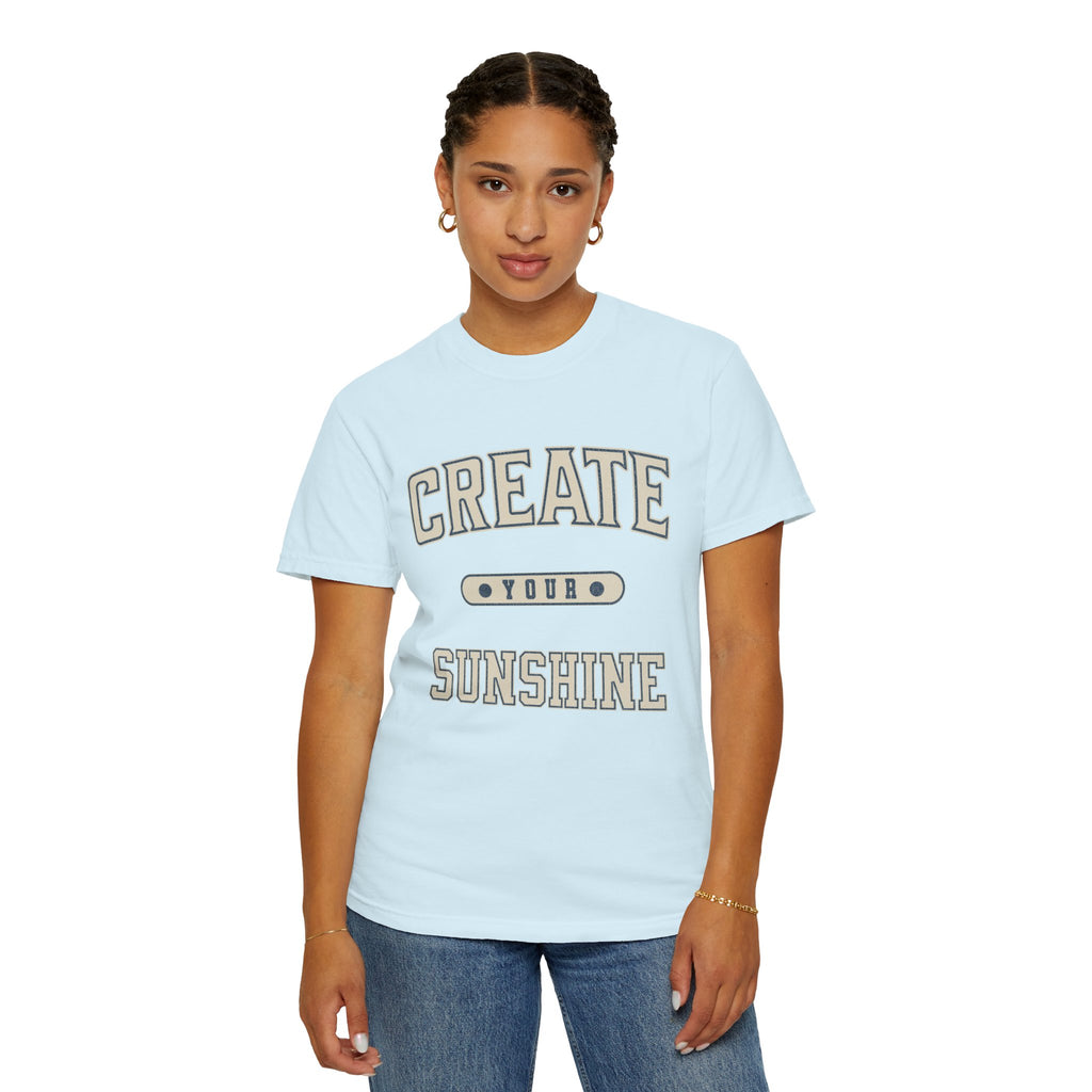 Textured Collegiate Create Your Sunshine Tee Unisex Garment-Dyed T-shirt