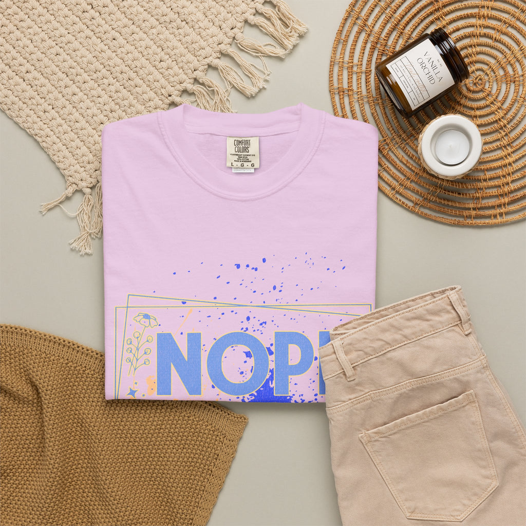 Textured Retro Nope Not Today Tee