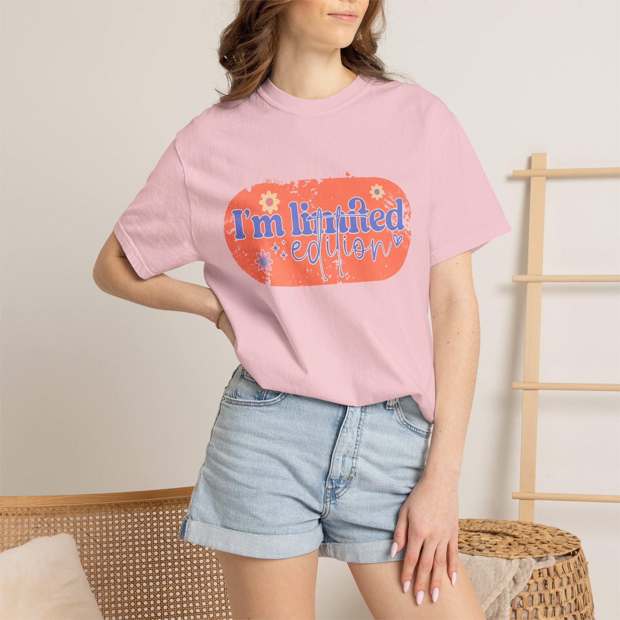 Textured I'm Limited Edition T-Shirt — Retro Floral Graphic Tee