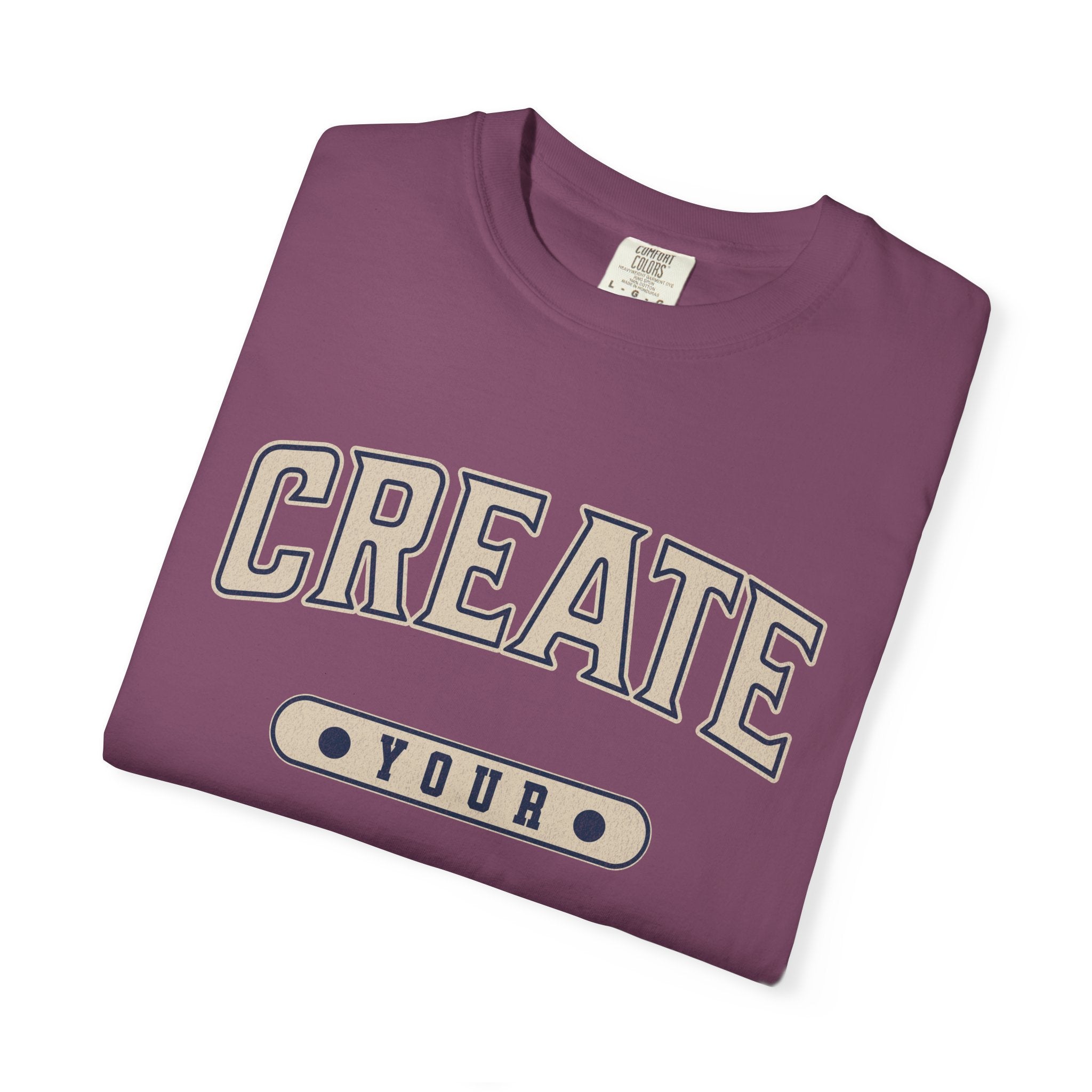 Textured Collegiate Create Your Sunshine Tee Unisex Garment-Dyed T-shirt