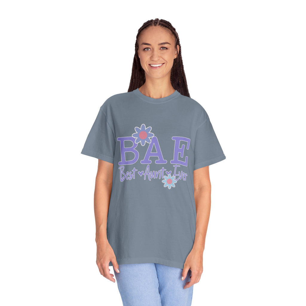BAE Best Aunt Purple Textured Tee