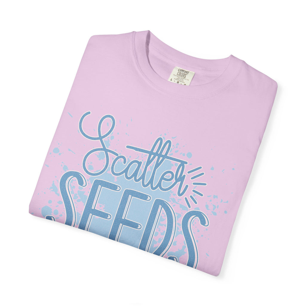 Texturerd T-Shirt • Scatter Seeds of Kindness Inspirational Graphic Tee