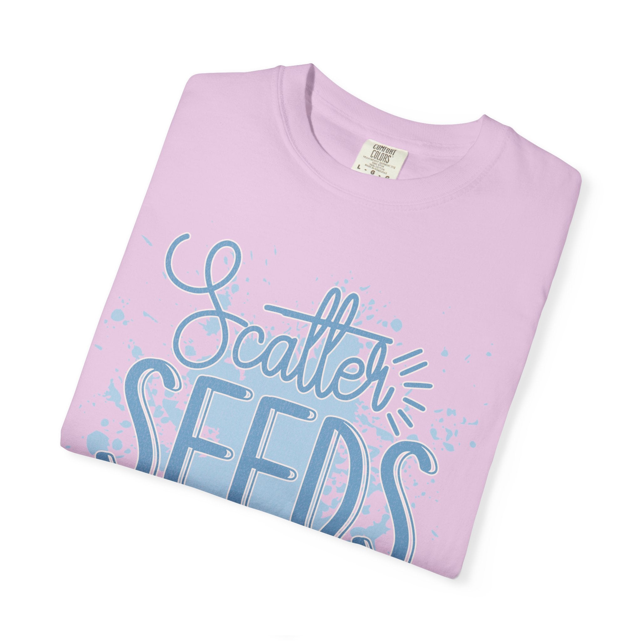 Texturerd T-Shirt • Scatter Seeds of Kindness Inspirational Graphic Tee