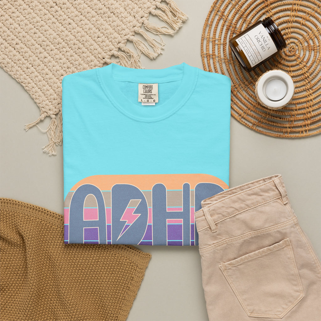 ADHD I Go My Own Way Tee — Retro Lightning Graphic T-Shirt