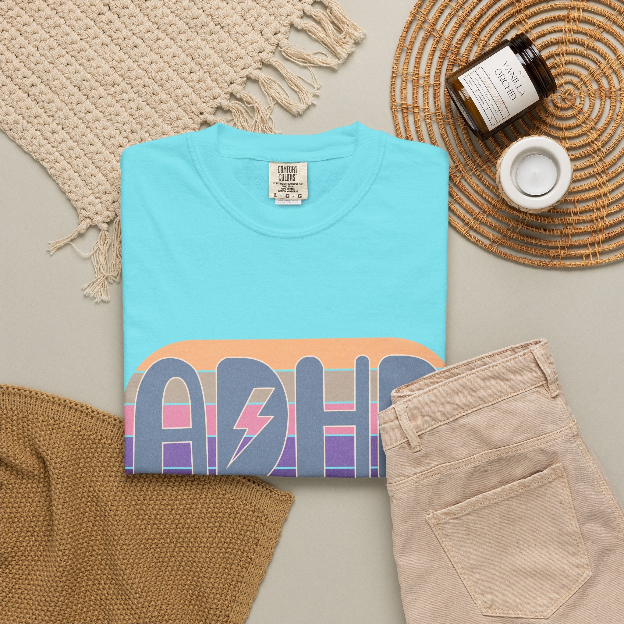 ADHD I Go My Own Way Tee — Retro Lightning Graphic T-Shirt