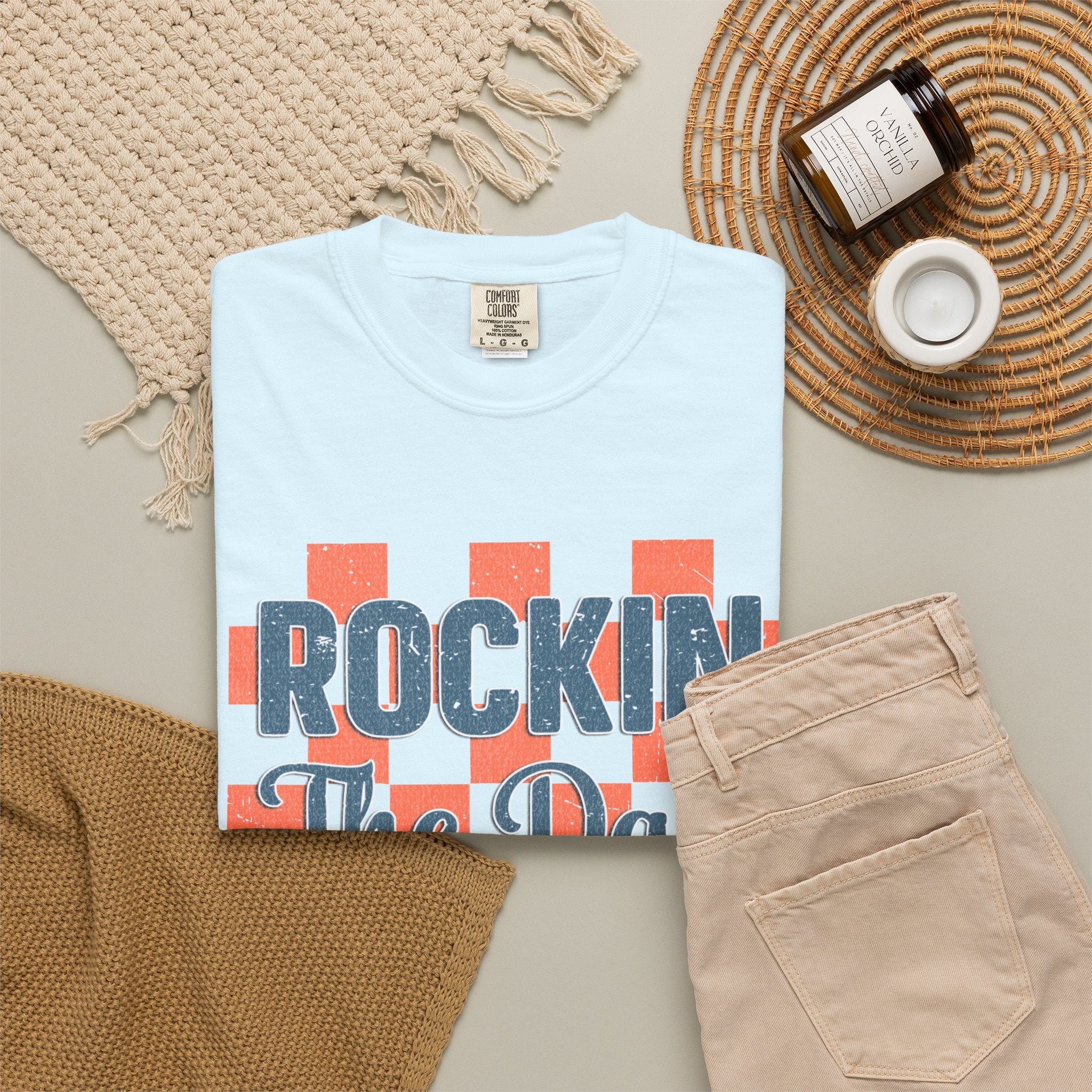 Textured Rockin' The Dad Life T-Shirt