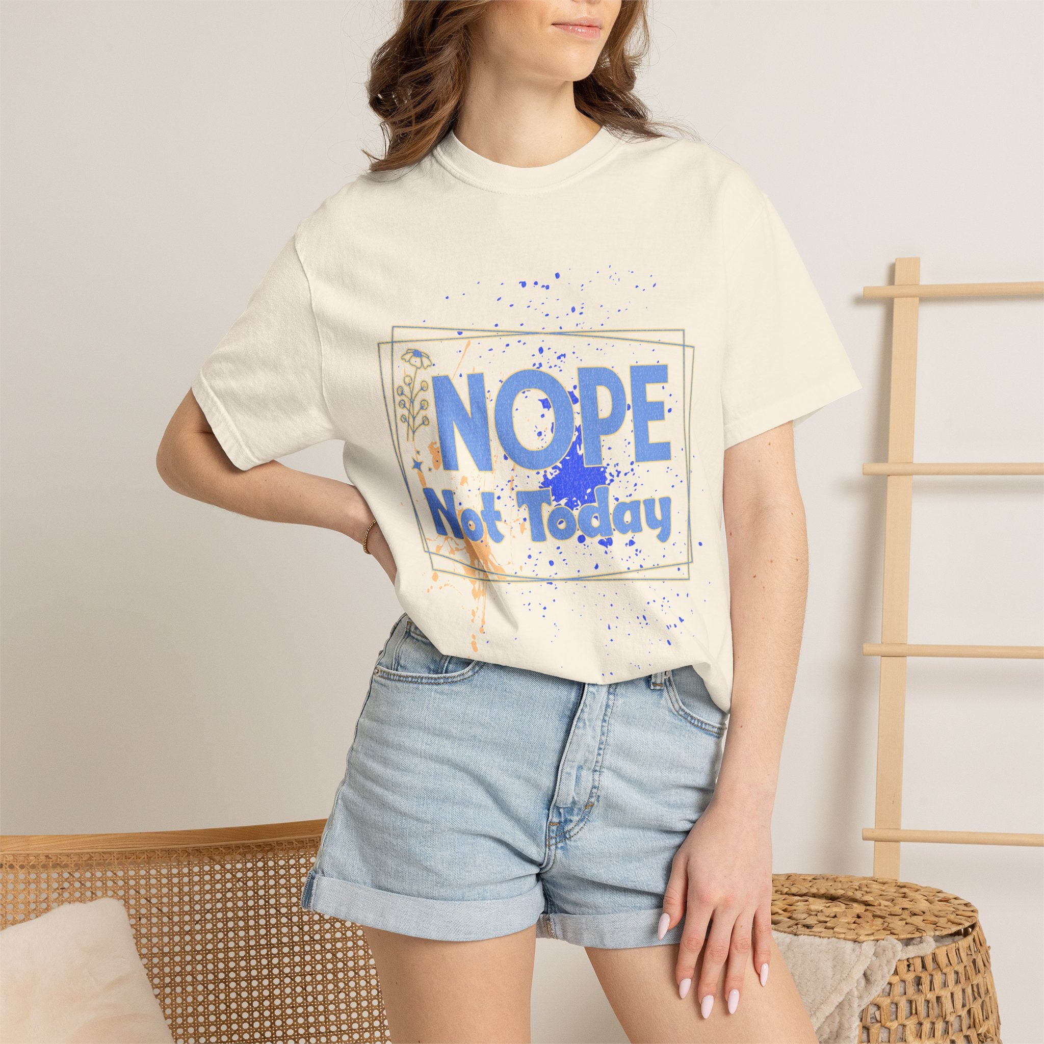 Textured Retro Nope Not Today Tee