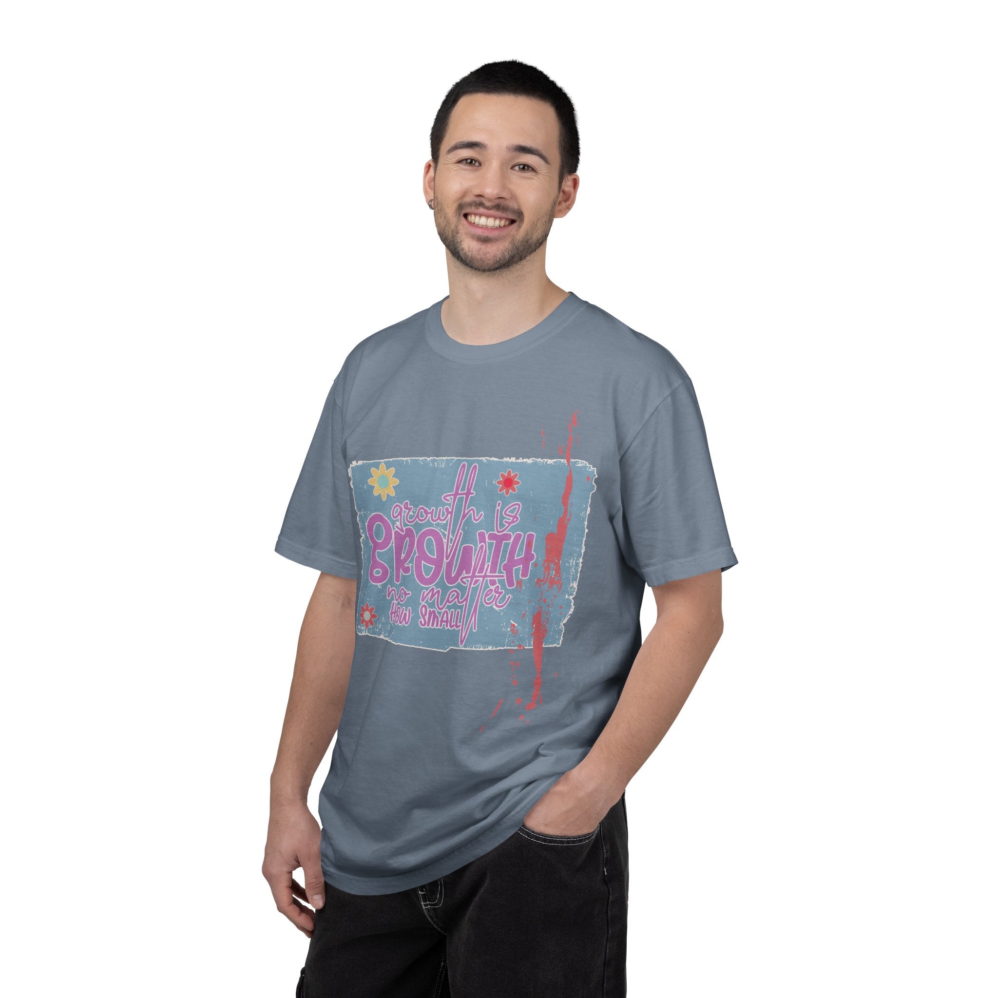 Growth Mindset T-Shirt — "Growth" Floral Graphic Tee
