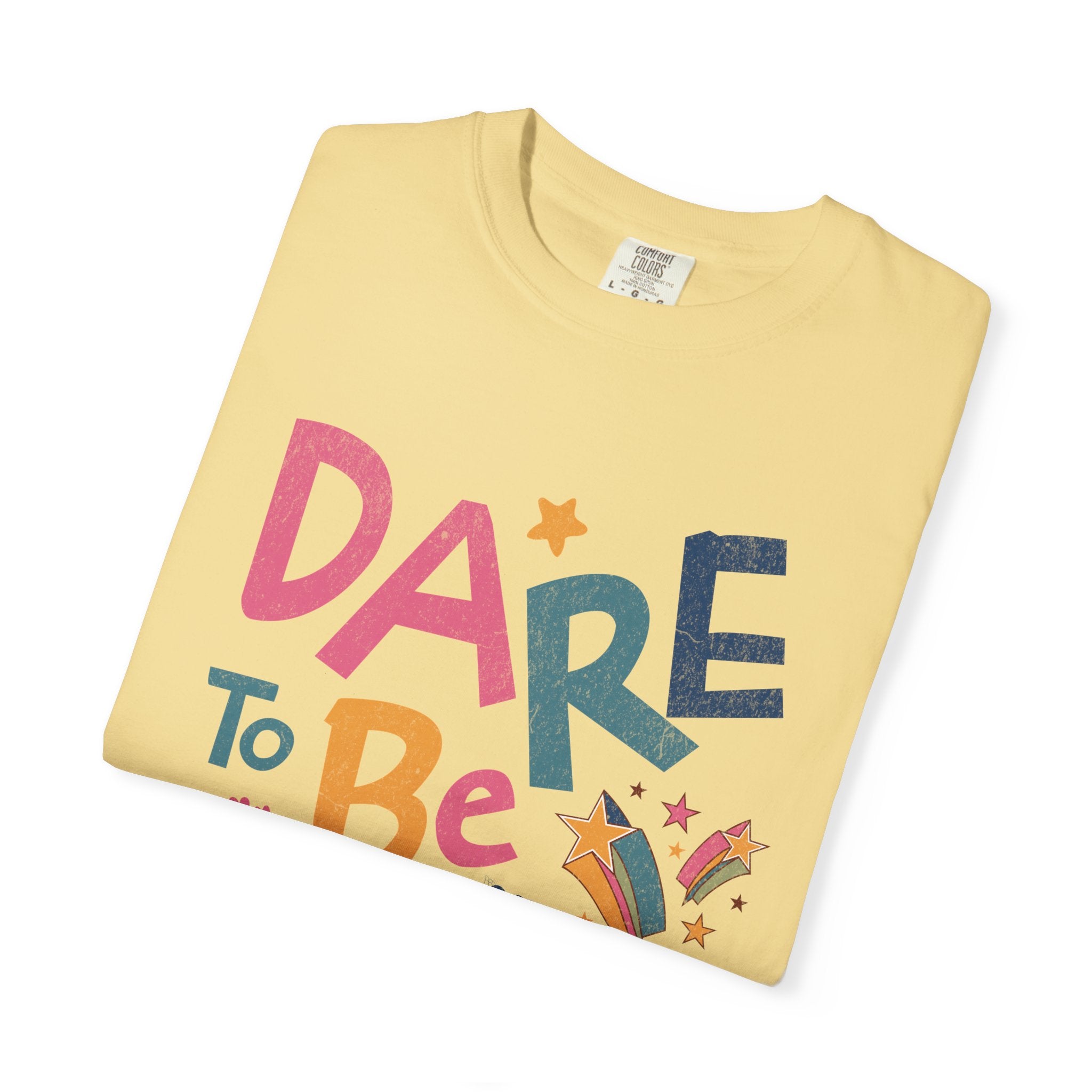 Dare to Be Different graphic T-Shirt | Textured Positive Typography Tee