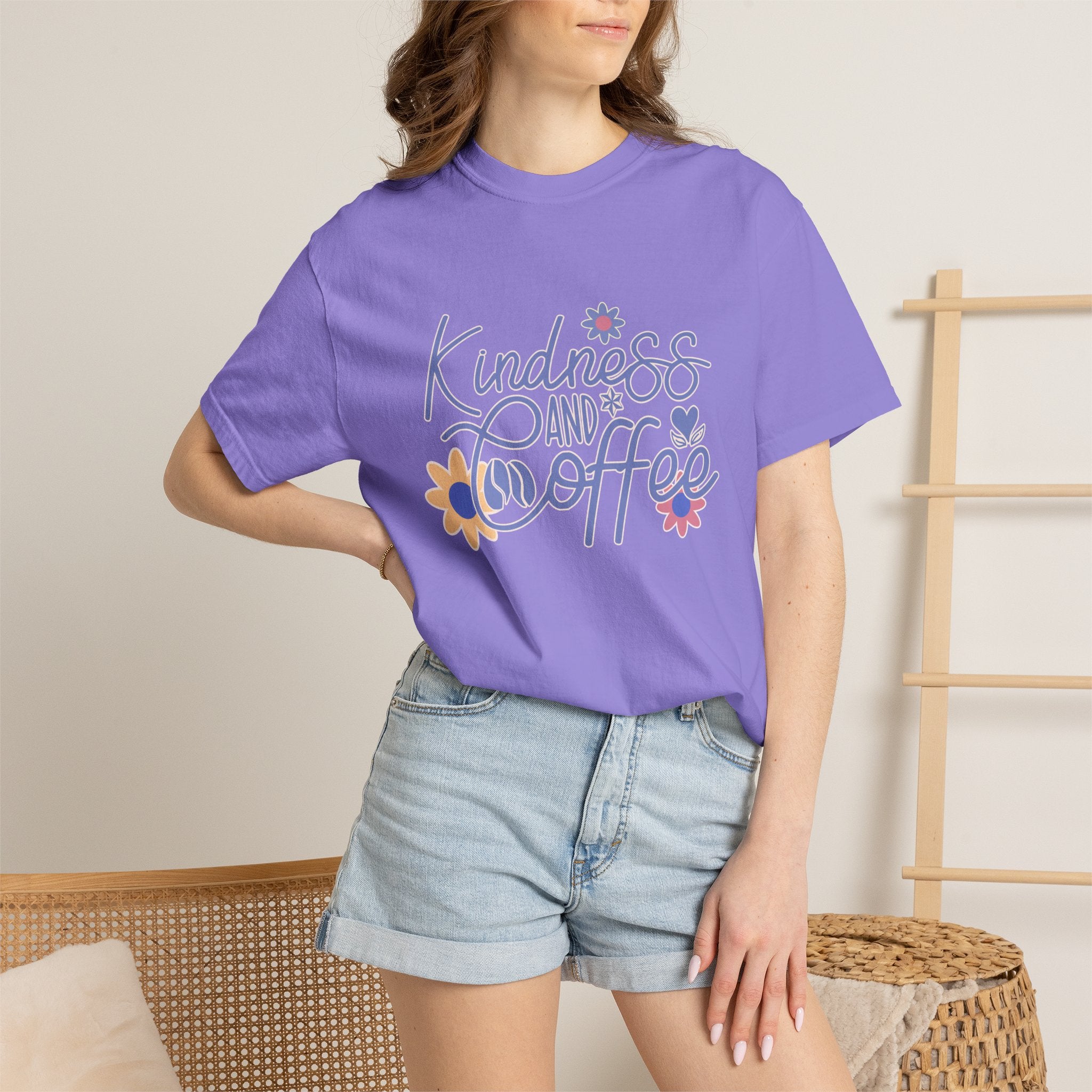 Textured Kindness and Coffee T-Shirt