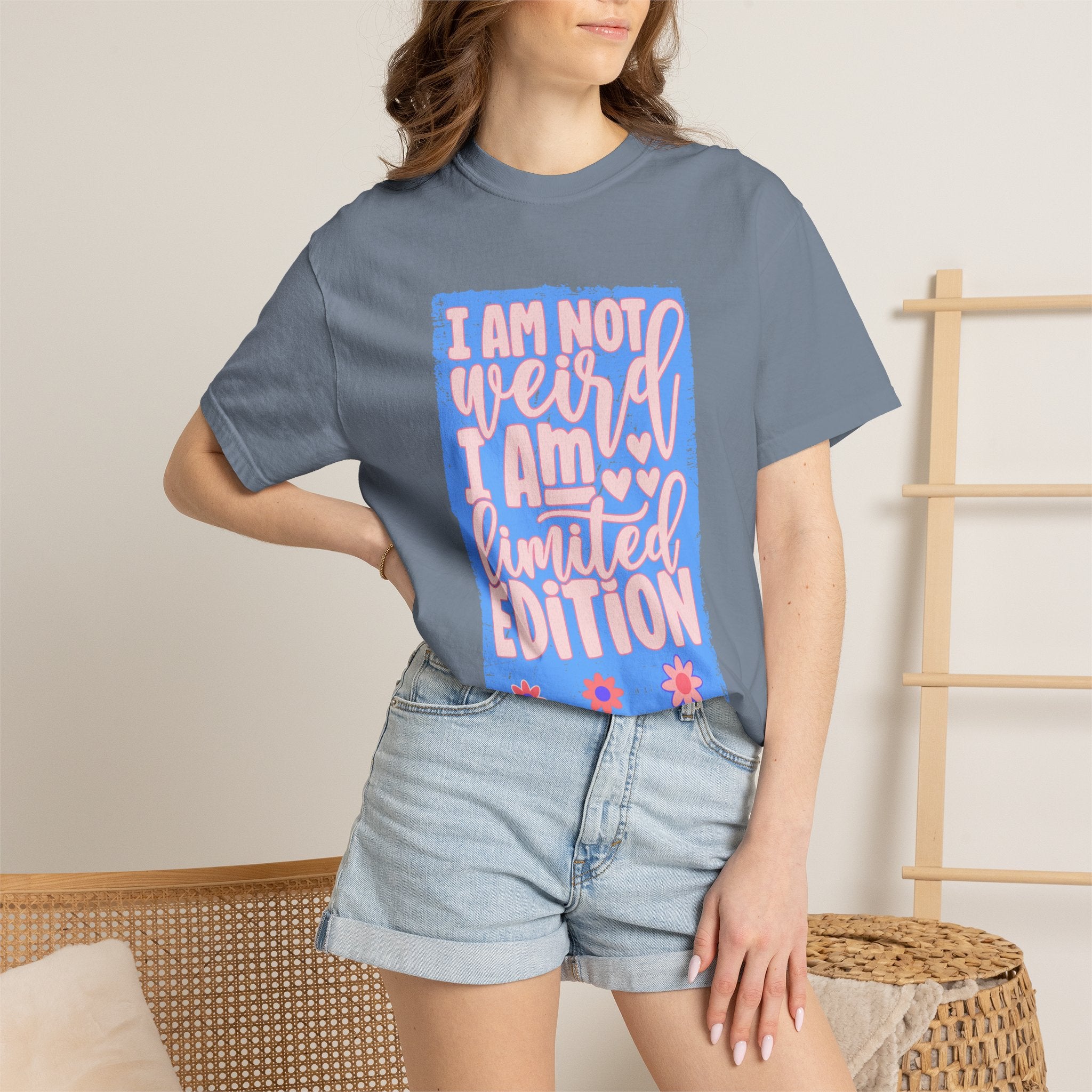 Limited Edition Tee – "I Am Not Weird I Am Limited Edition"Textured Graphic T-Shirt
