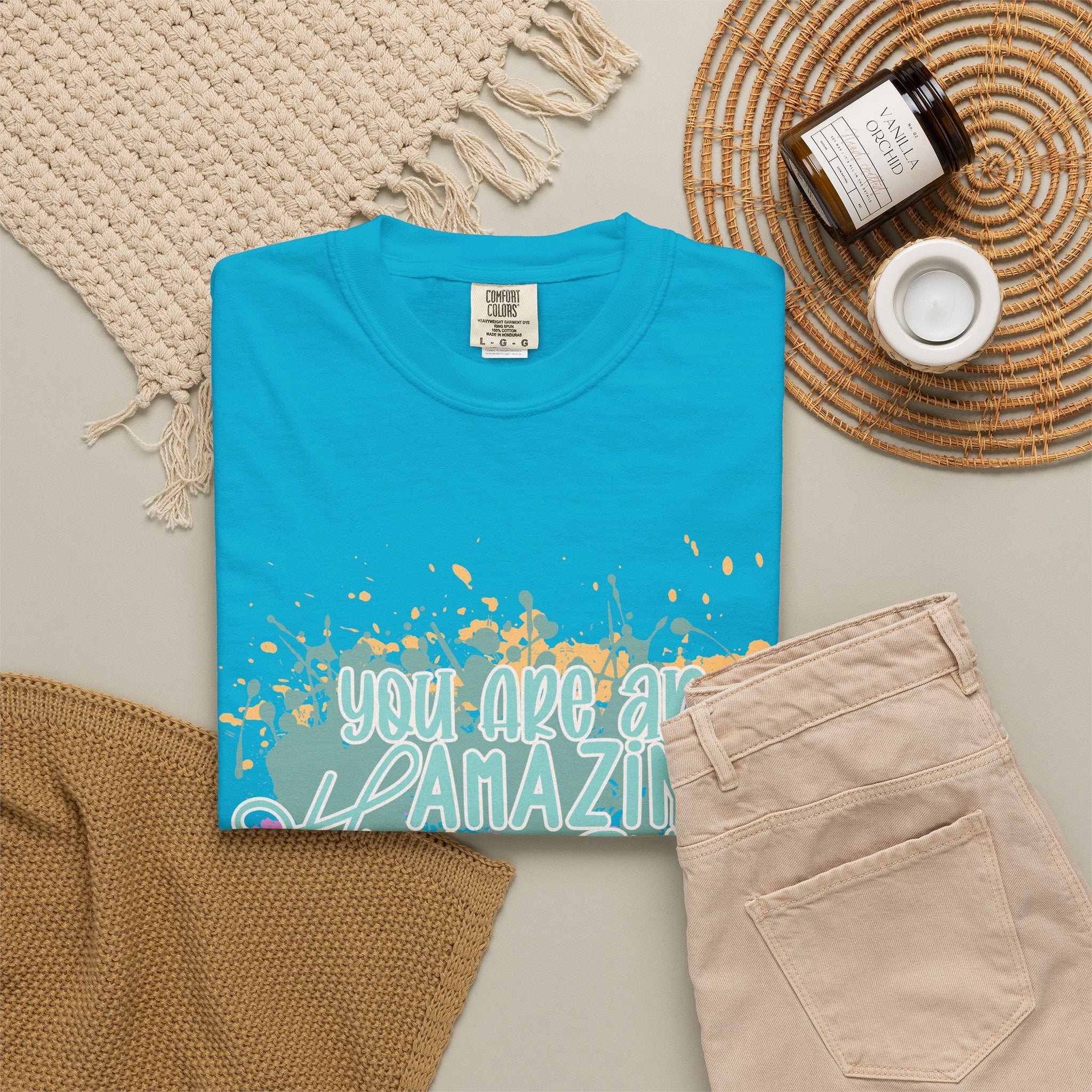 You Are An Amazing Human T-Shirt —Textured Positive Splash Graphic Tee