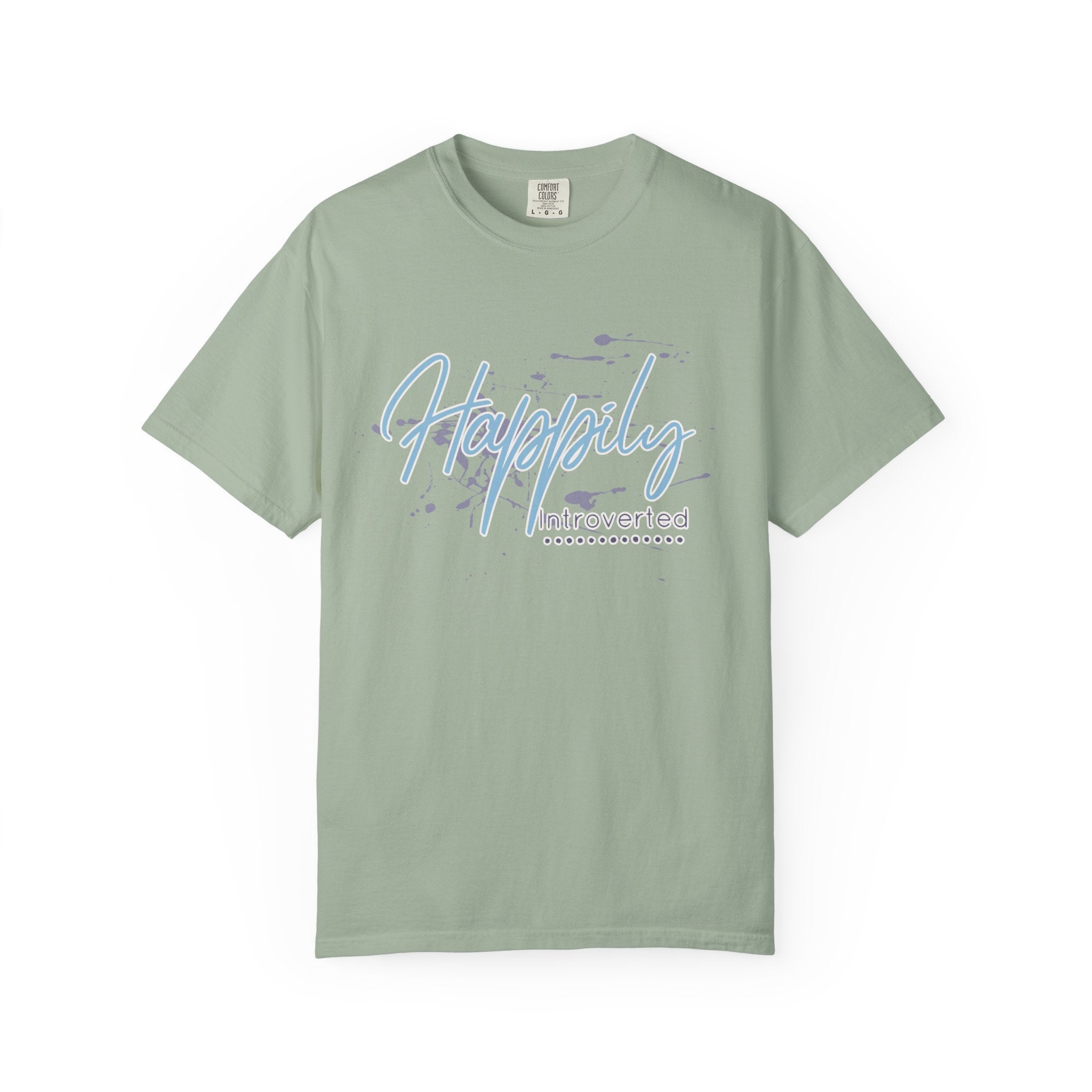 Introverted Aesthetic Textured T-Shirt — 'Anti-Social' Minimal Script Graphic