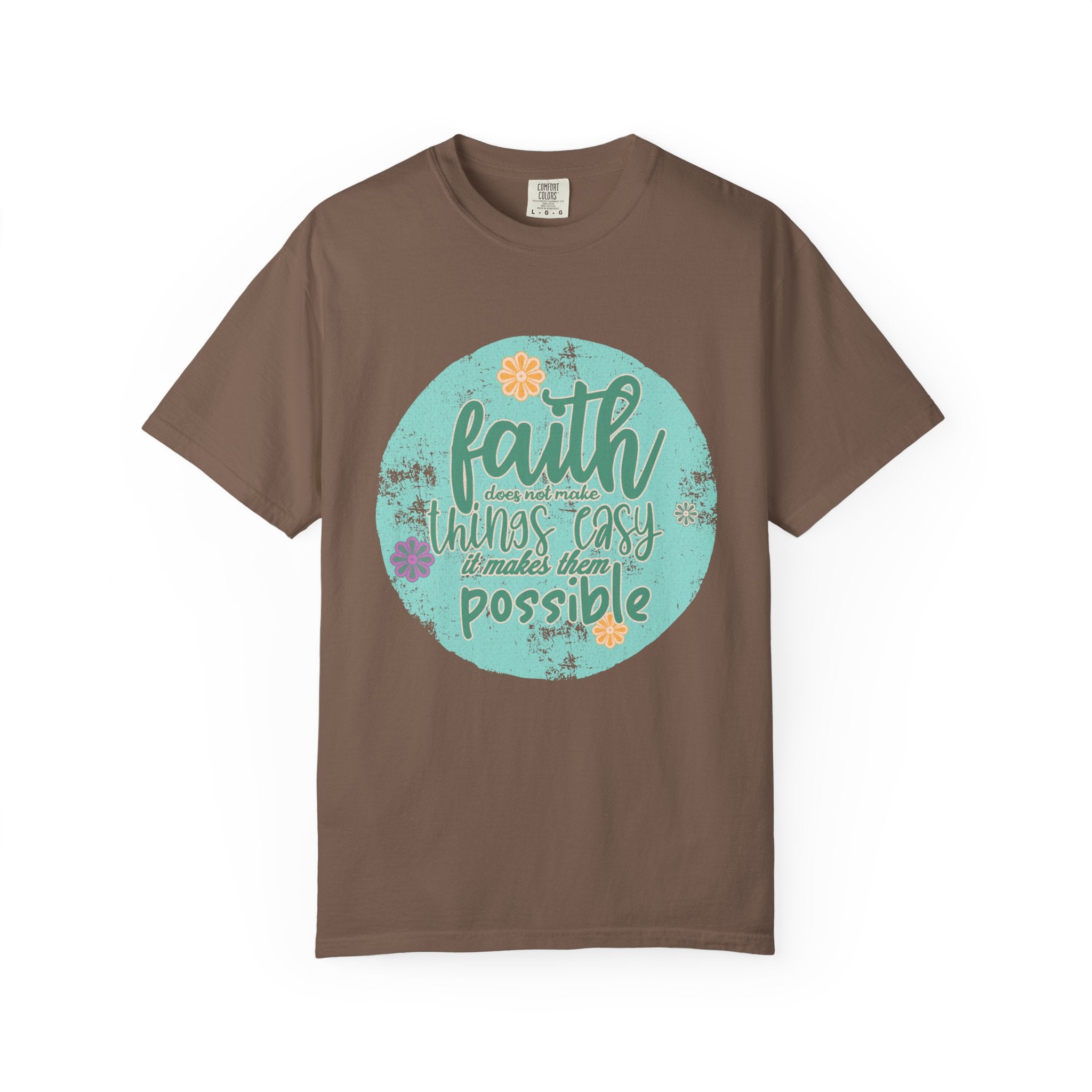 Faith Makes All Things Possible T-Shirt |Textured Inspirational Tee