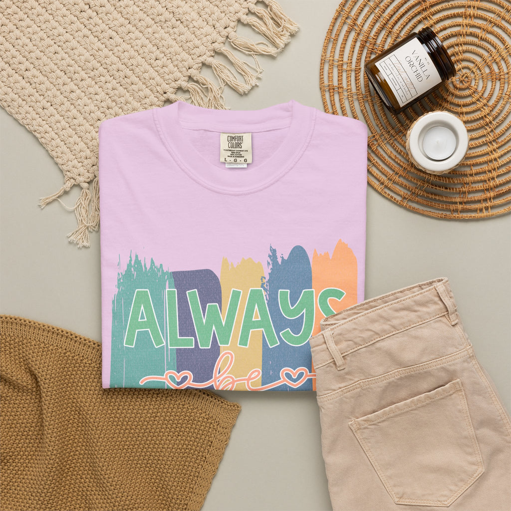 Textured Always Kind T-Shirt — Inspirational Positive Message Tee