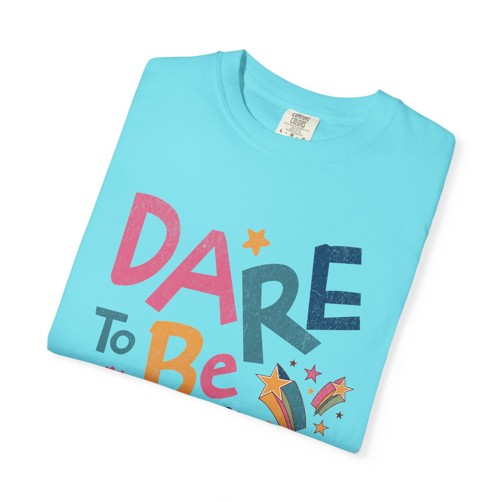 Dare to Be Different graphic T-Shirt | Textured Positive Typography Tee