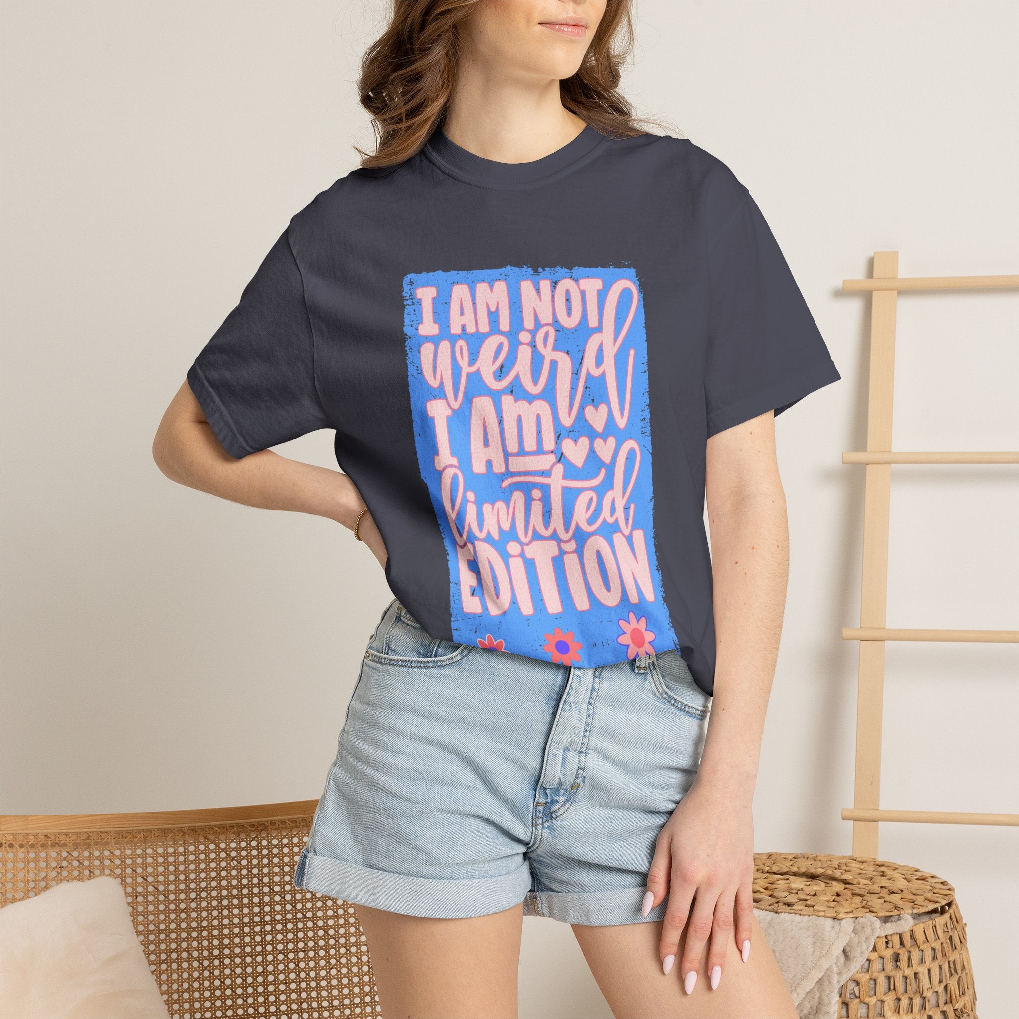 Limited Edition Tee – "I Am Not Weird I Am Limited Edition"Textured Graphic T-Shirt
