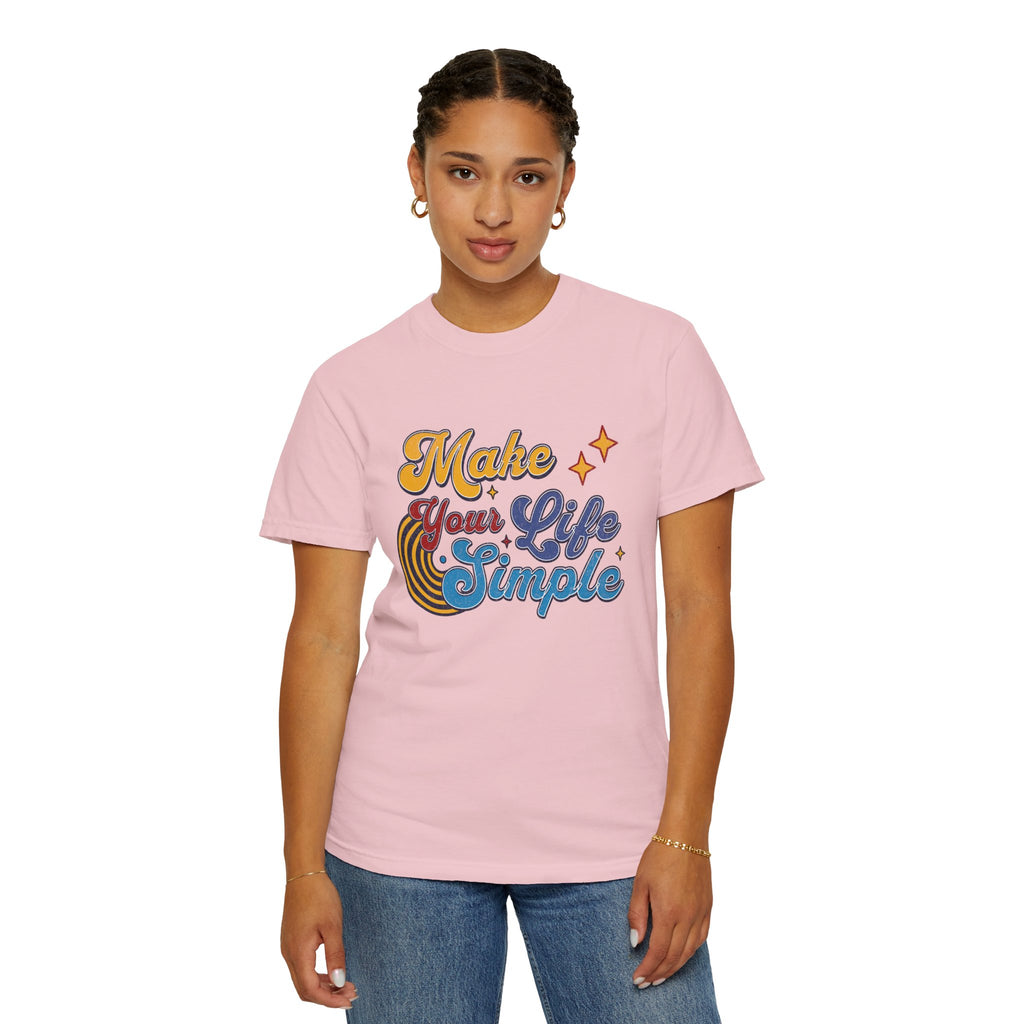 Textured Make Your Life Simple Retro T-Shirt