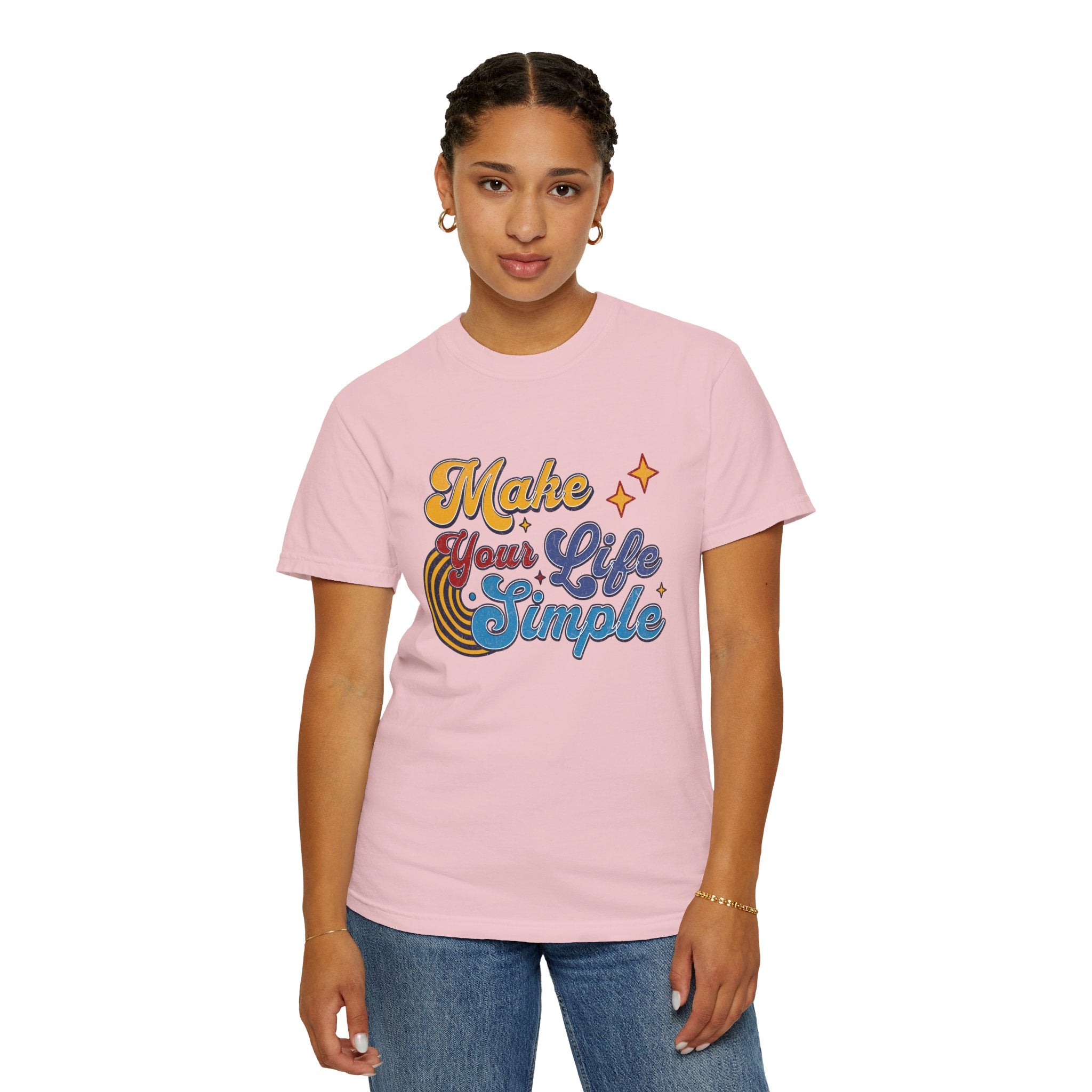 Textured Make Your Life Simple Retro T-Shirt