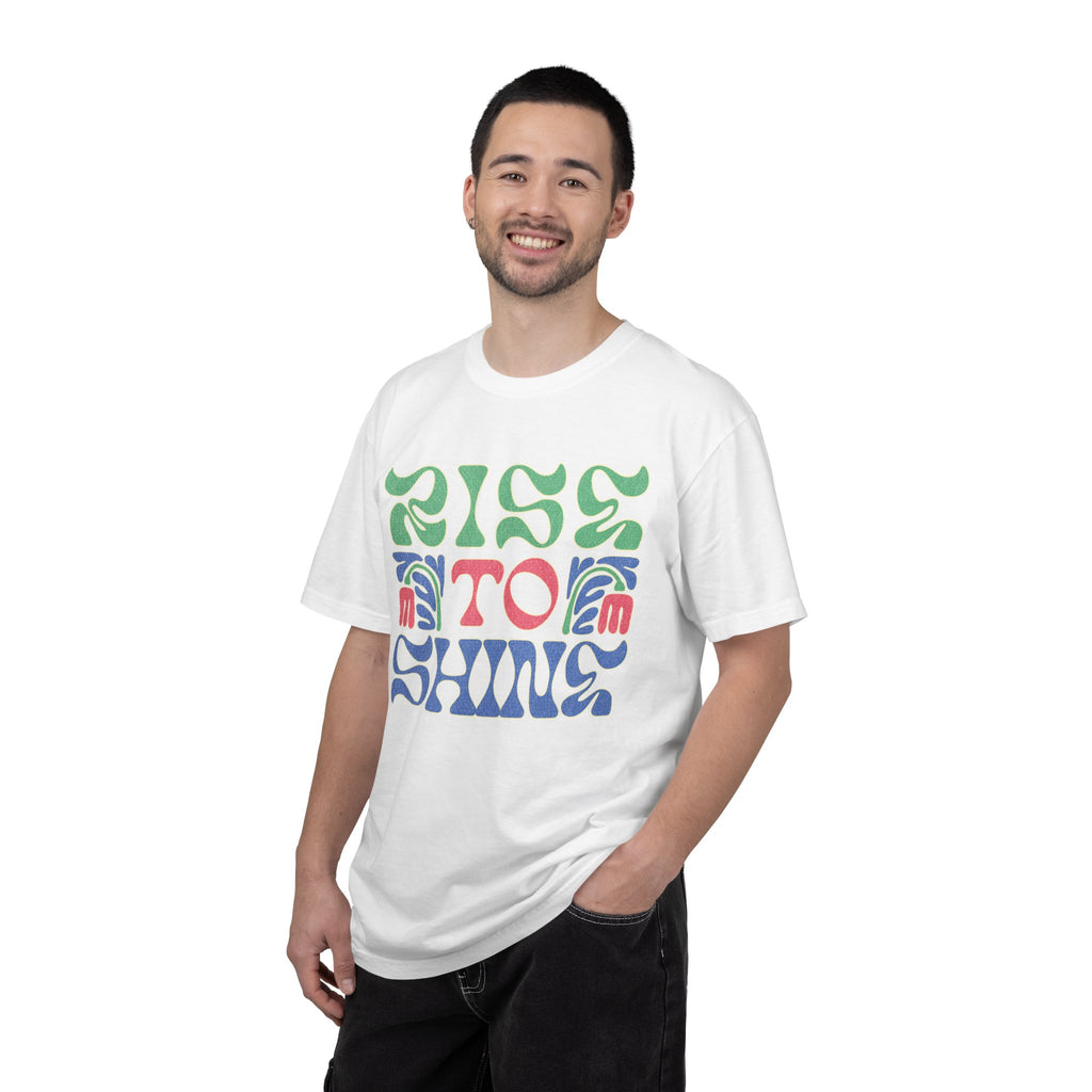 Rise to Shine T-shirt | Retro Psychedelic Lettering