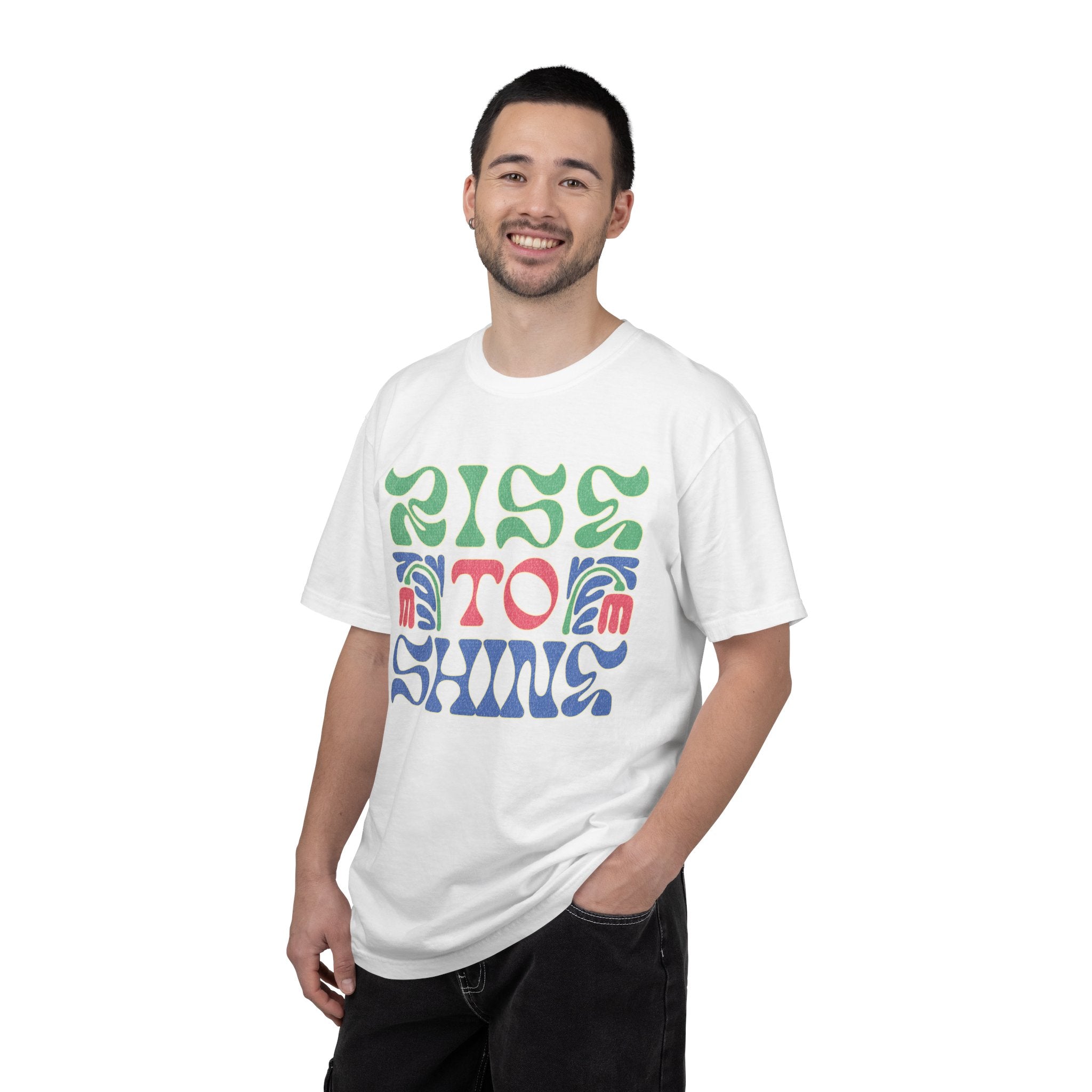 Rise to Shine T-shirt | Retro Psychedelic Lettering