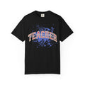 Teacher Also Known As Mom Textured T-Shirt — 'TEACHER' Collegiate Arc Design