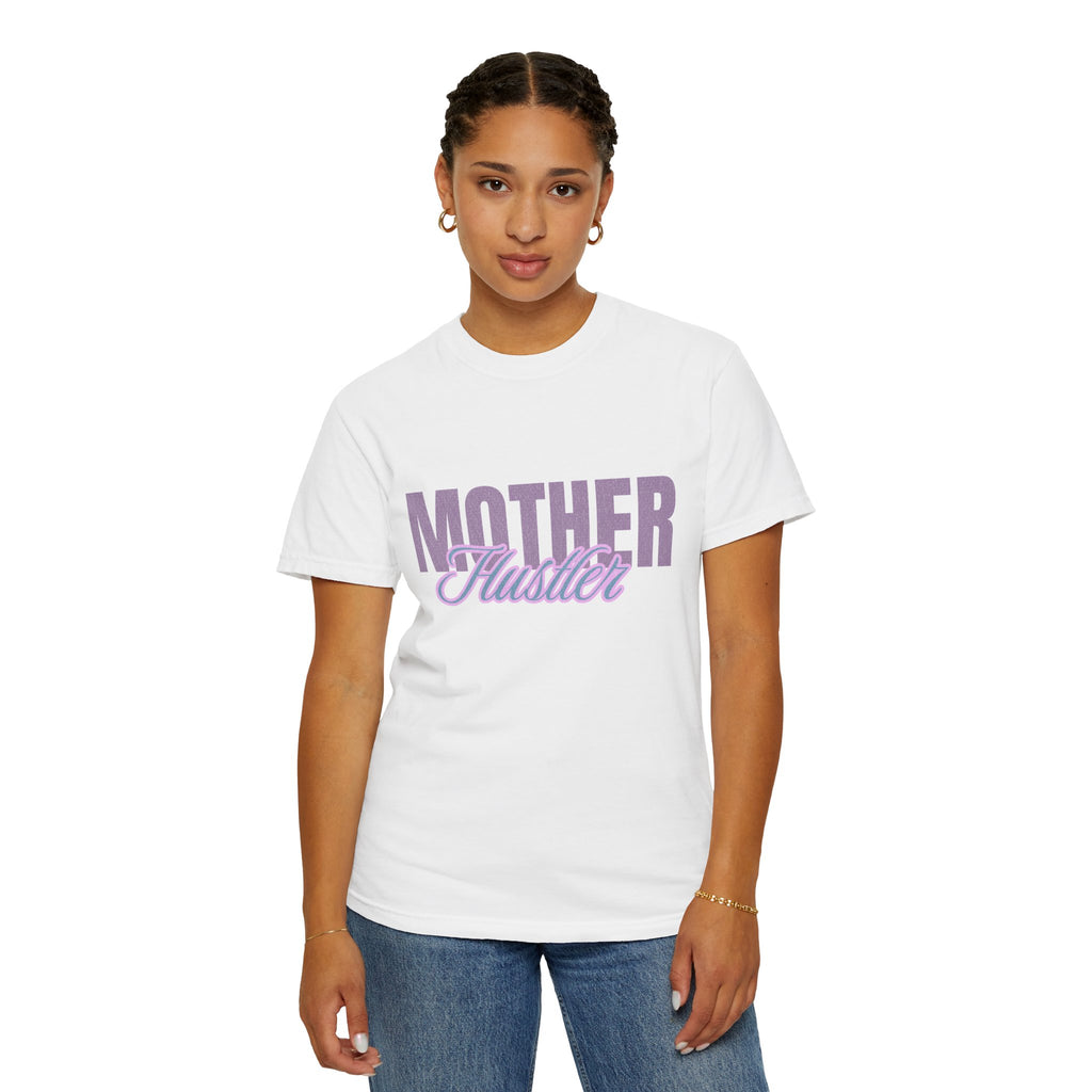 Retro Mother Hustler Vintage Tee Textured Garment-Dyed T-shirt