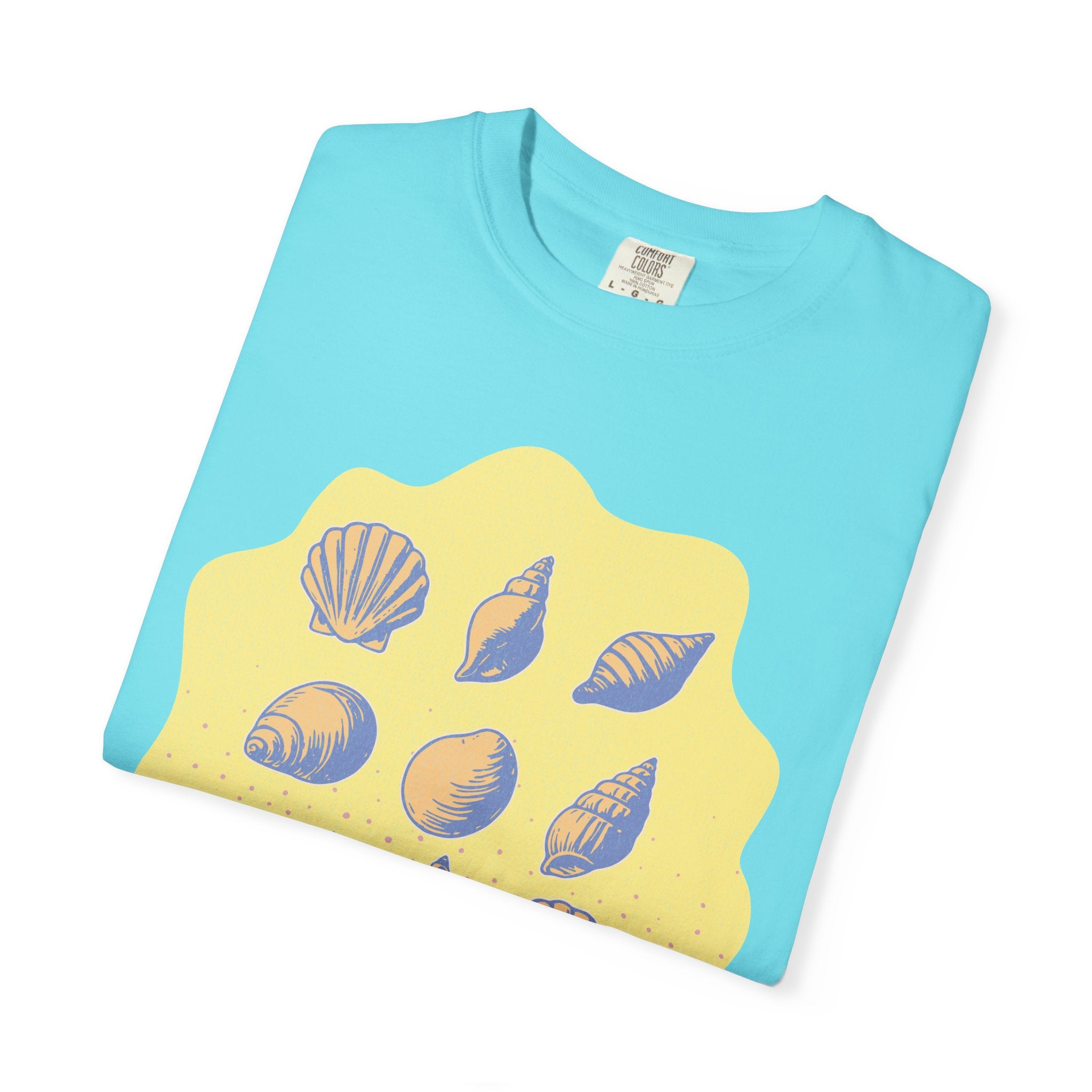 Vintage Seashells And Sunshine Textured T-Shirt