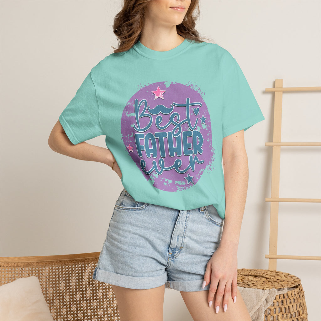 Best Father Ever Textured T-Shirt — Father’s Day Gift Tee
