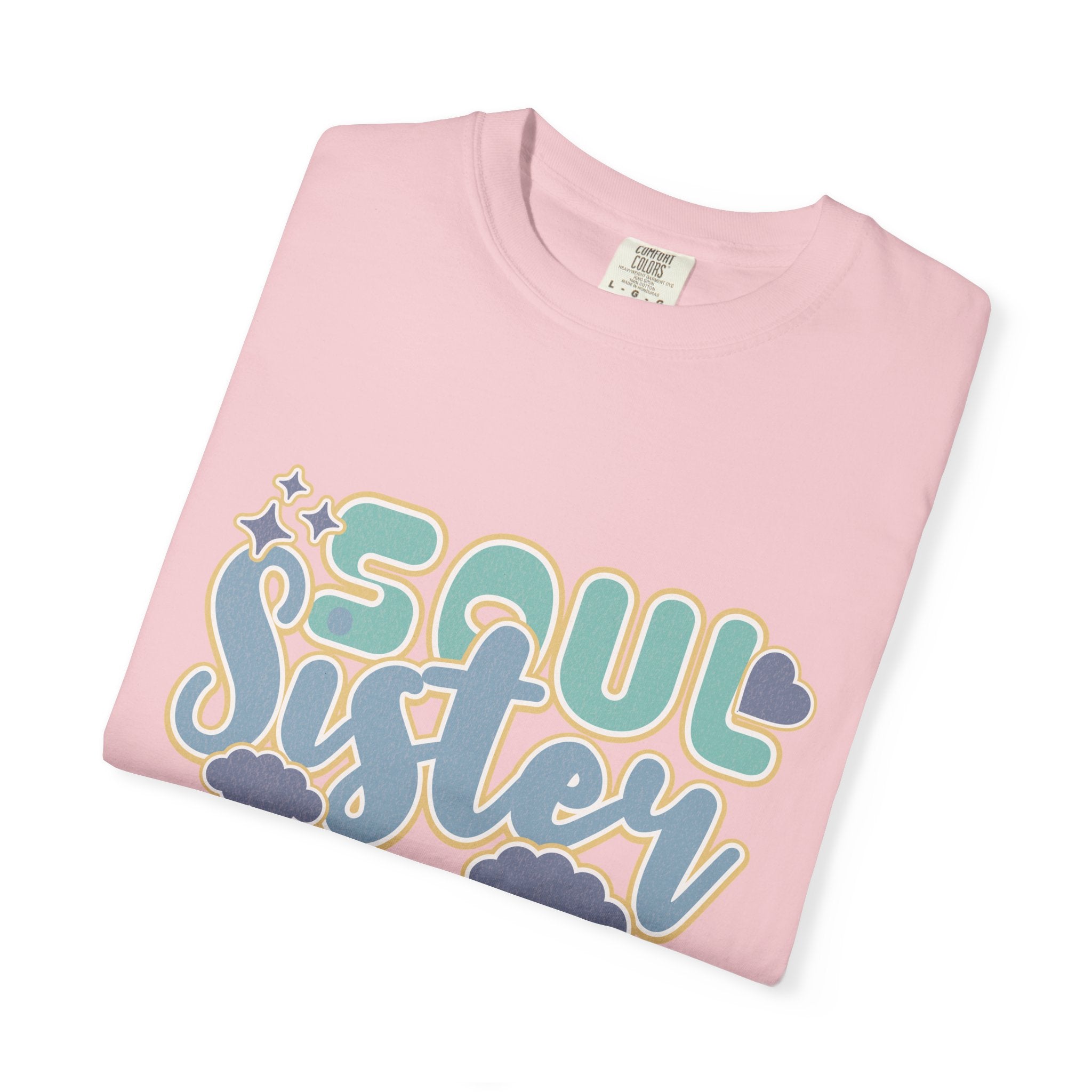 Soul Sister Textured T-Shirt — Retro Cloud Graphic Tee