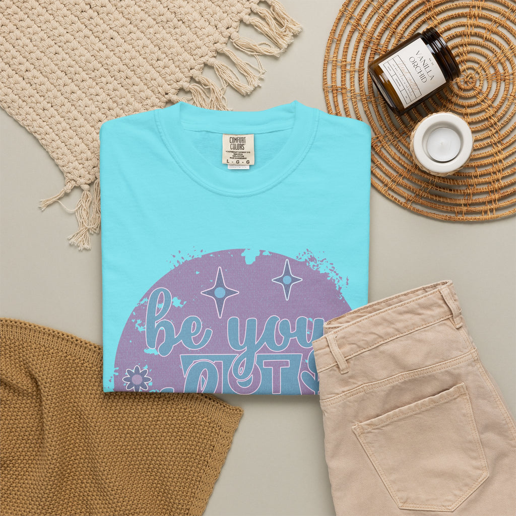 Be You, Not Them Textured T-Shirt — Retro Positive Graphic Tee