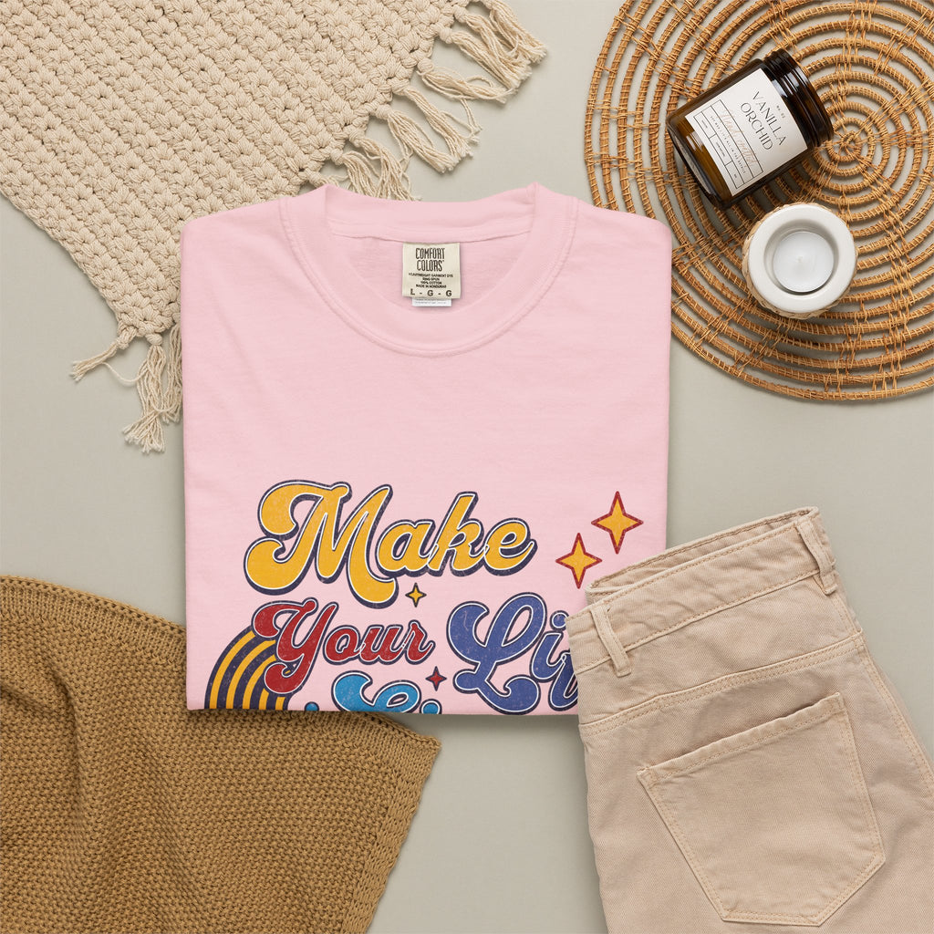 Textured Make Your Life Simple Retro T-Shirt