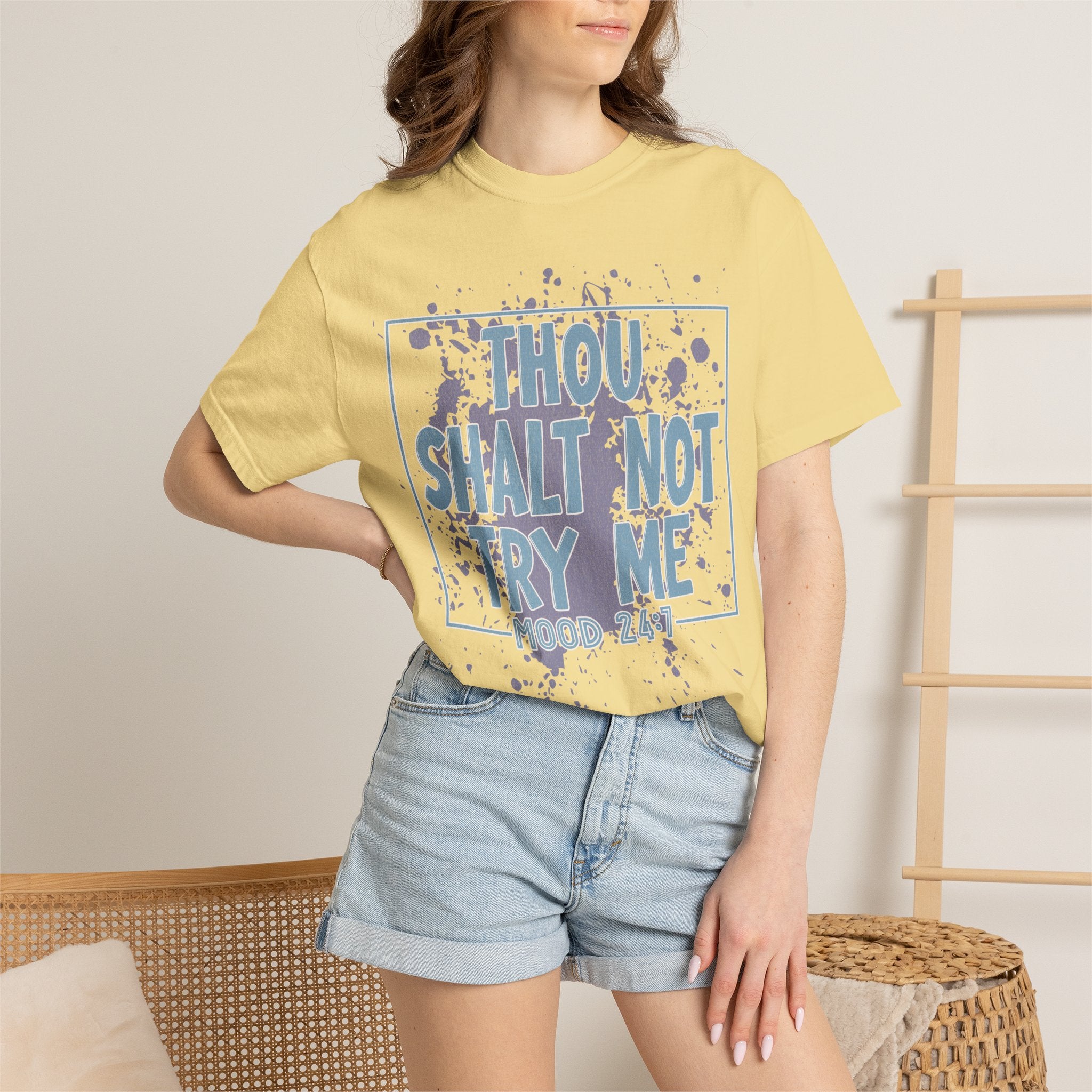 Textured Retro Funny Antisocial Sarcastic Tee