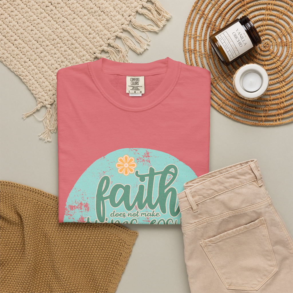 Faith Makes All Things Possible T-Shirt |Textured Inspirational Tee