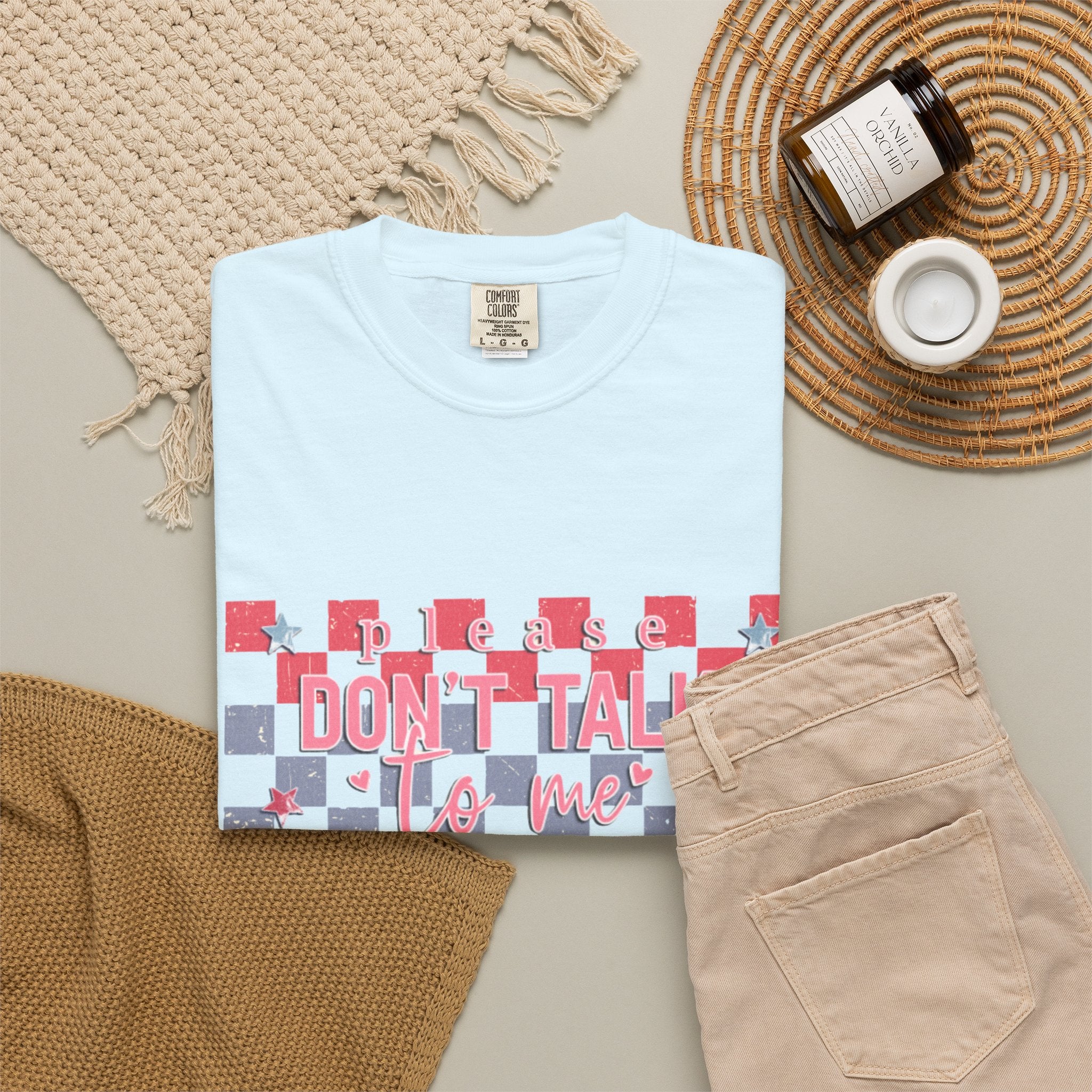 Textured Don’t Talk To Me Checkerboard T-Shirt