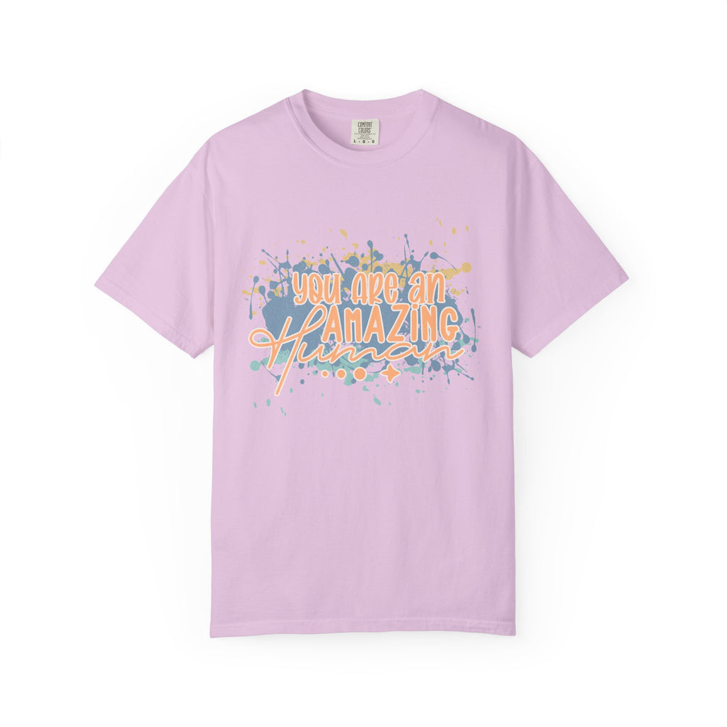 T-Shirt — "You Are An Amazing Human" Textured Inspirational Graphic Tee