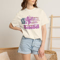 Texture This Girl Loves Baseball Shirt Vintage American Flag Pink Design