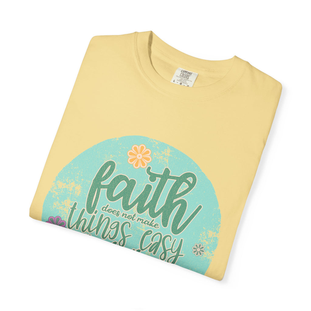 Faith Makes All Things Possible T-Shirt |Textured Inspirational Tee