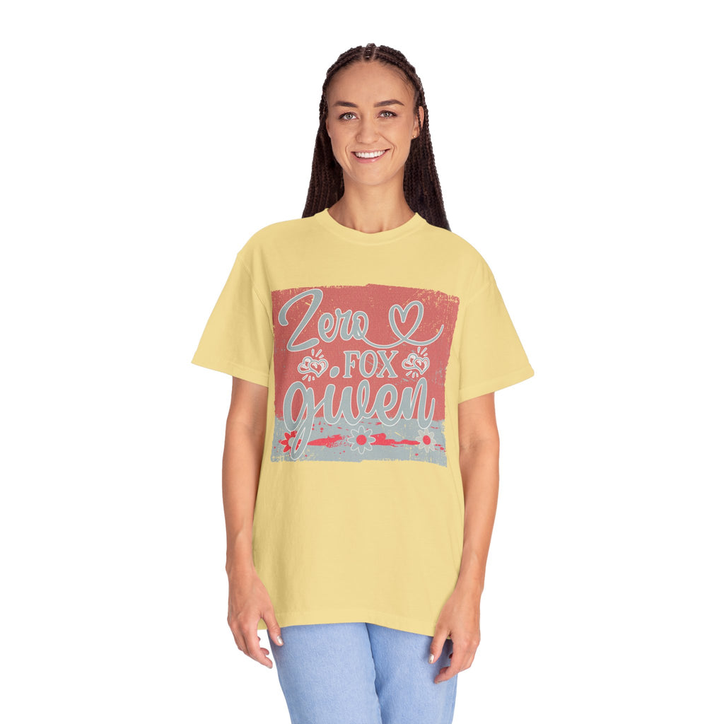 Textured Zero Fox Given T‑Shirt — Funny Retro Rose Graphic Tee