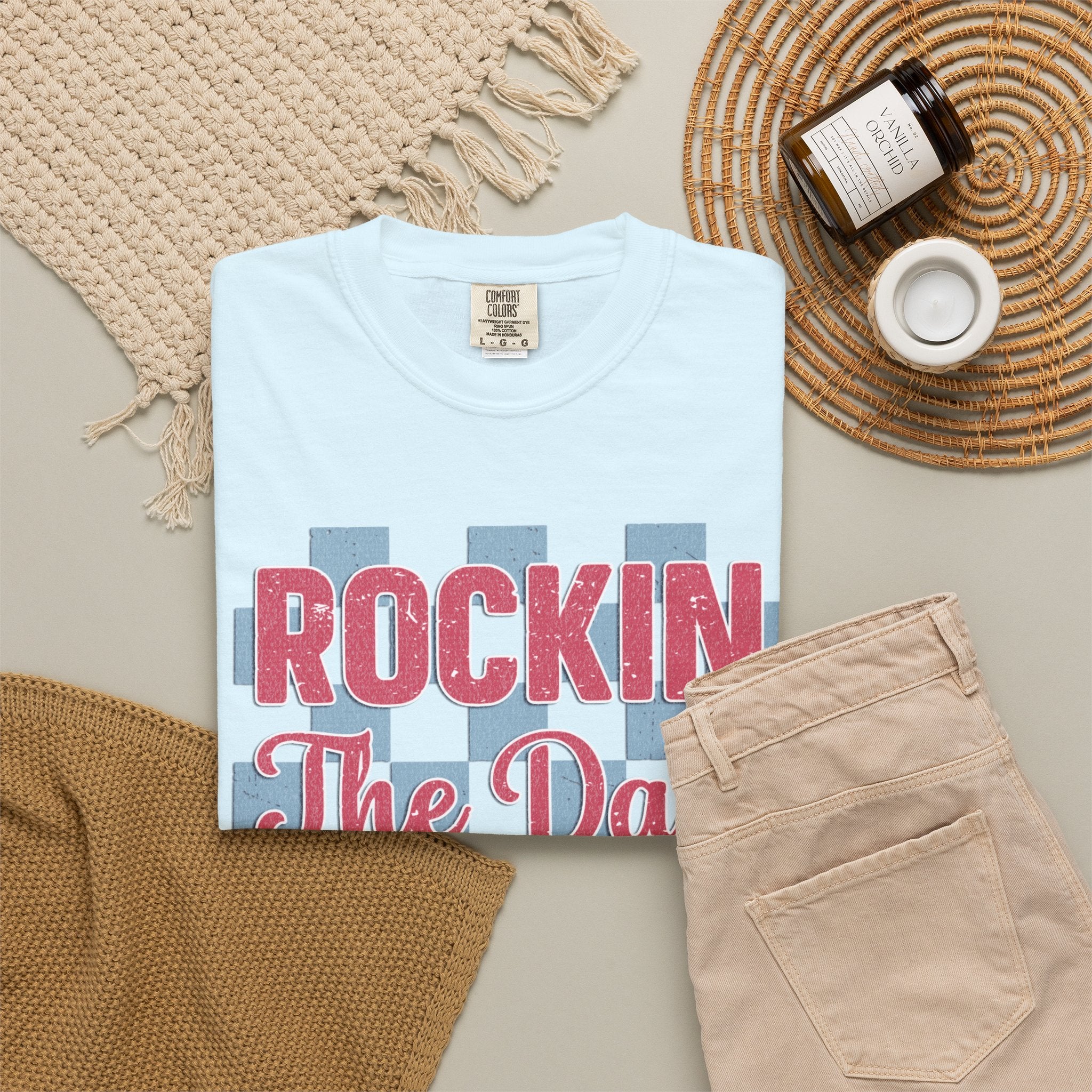 Rockin' The Dad Life Textured T-Shirt