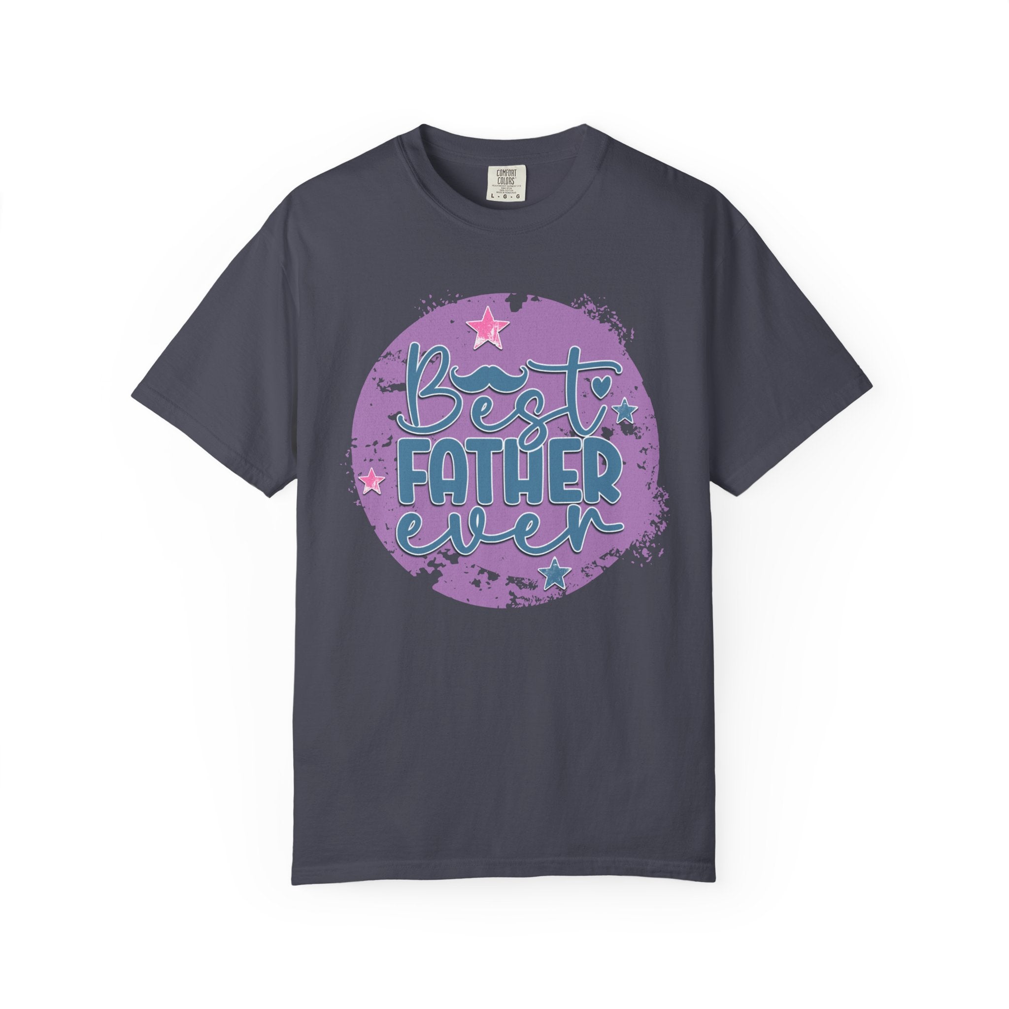 Best Father Ever Textured T-Shirt — Father’s Day Gift Tee