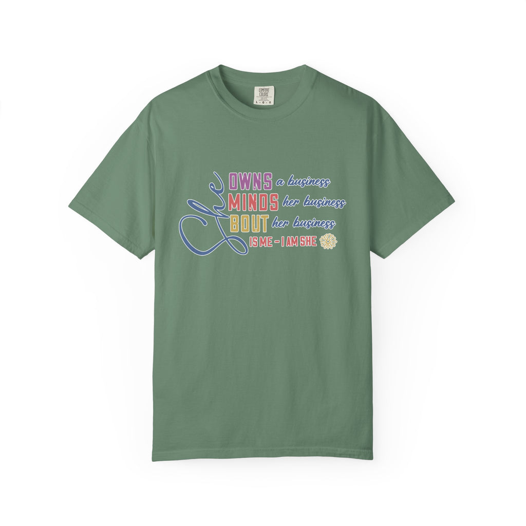 She Owns Minds T Textured-Shirt — Feminist Empowerment Tee