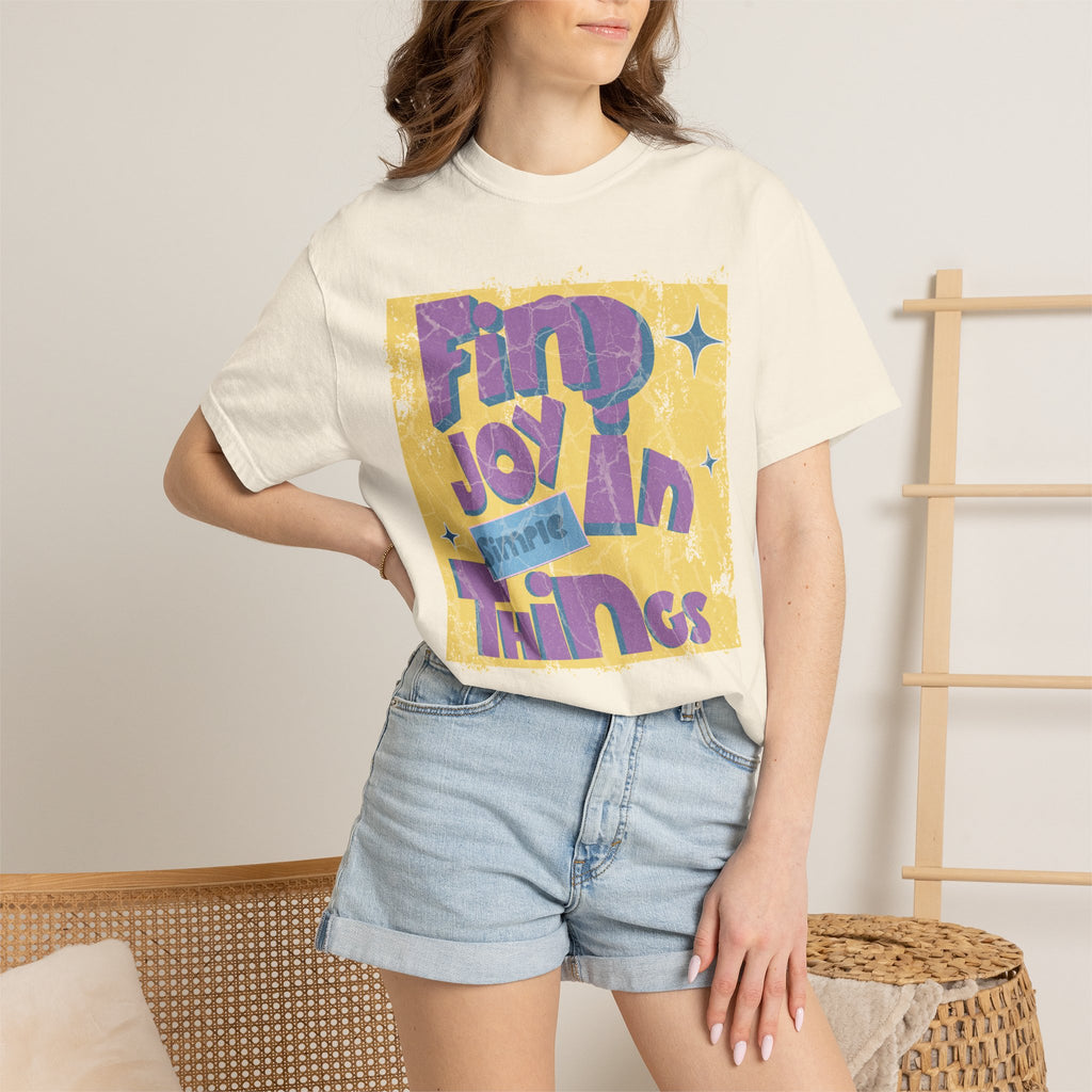 Find Joy In Small Things Textured T-Shirt