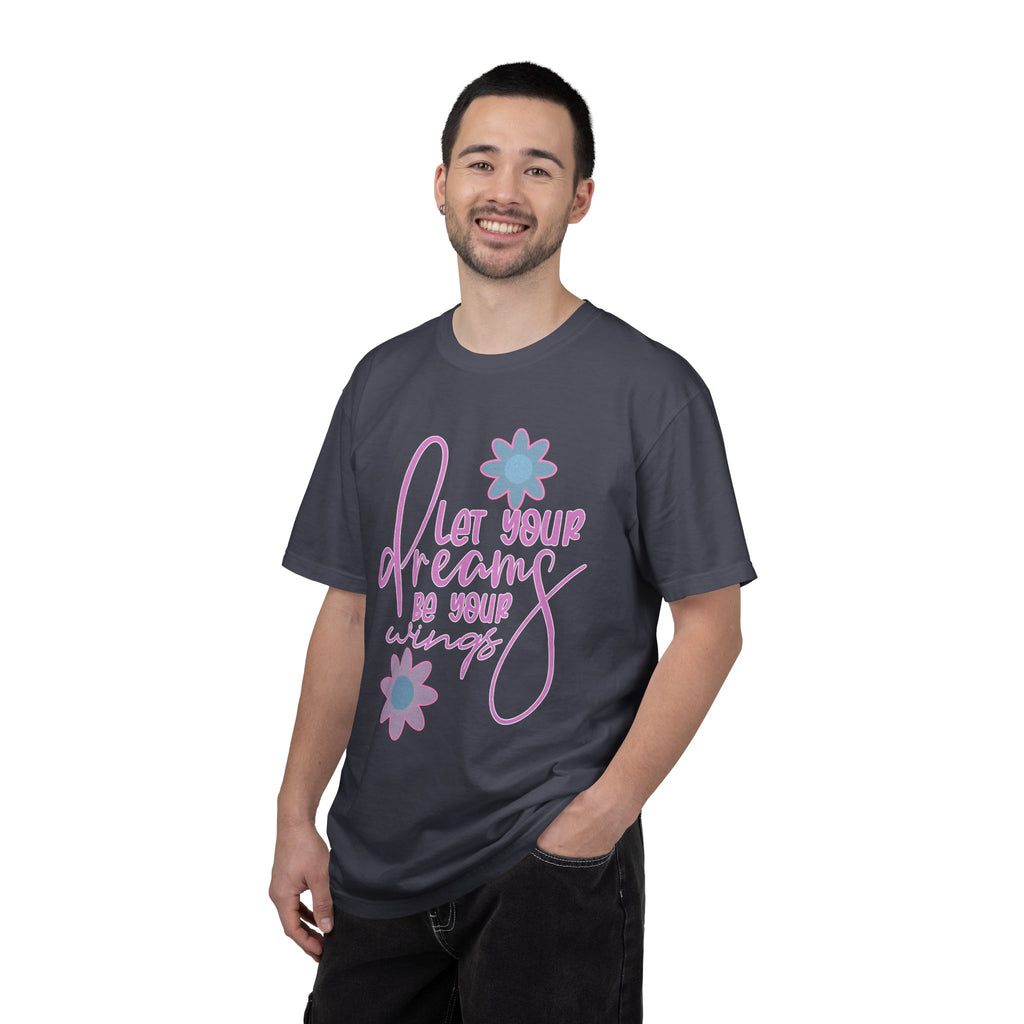 Textured Let Your Dreams Be Your Wings T-Shirt