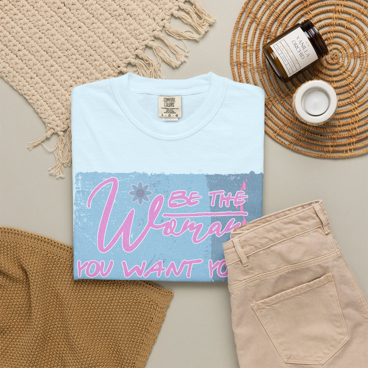 Daughter Pride Textured T-Shirt — "Be the Way You Want Your Daughter to Be" Inspirational Graphic Tee